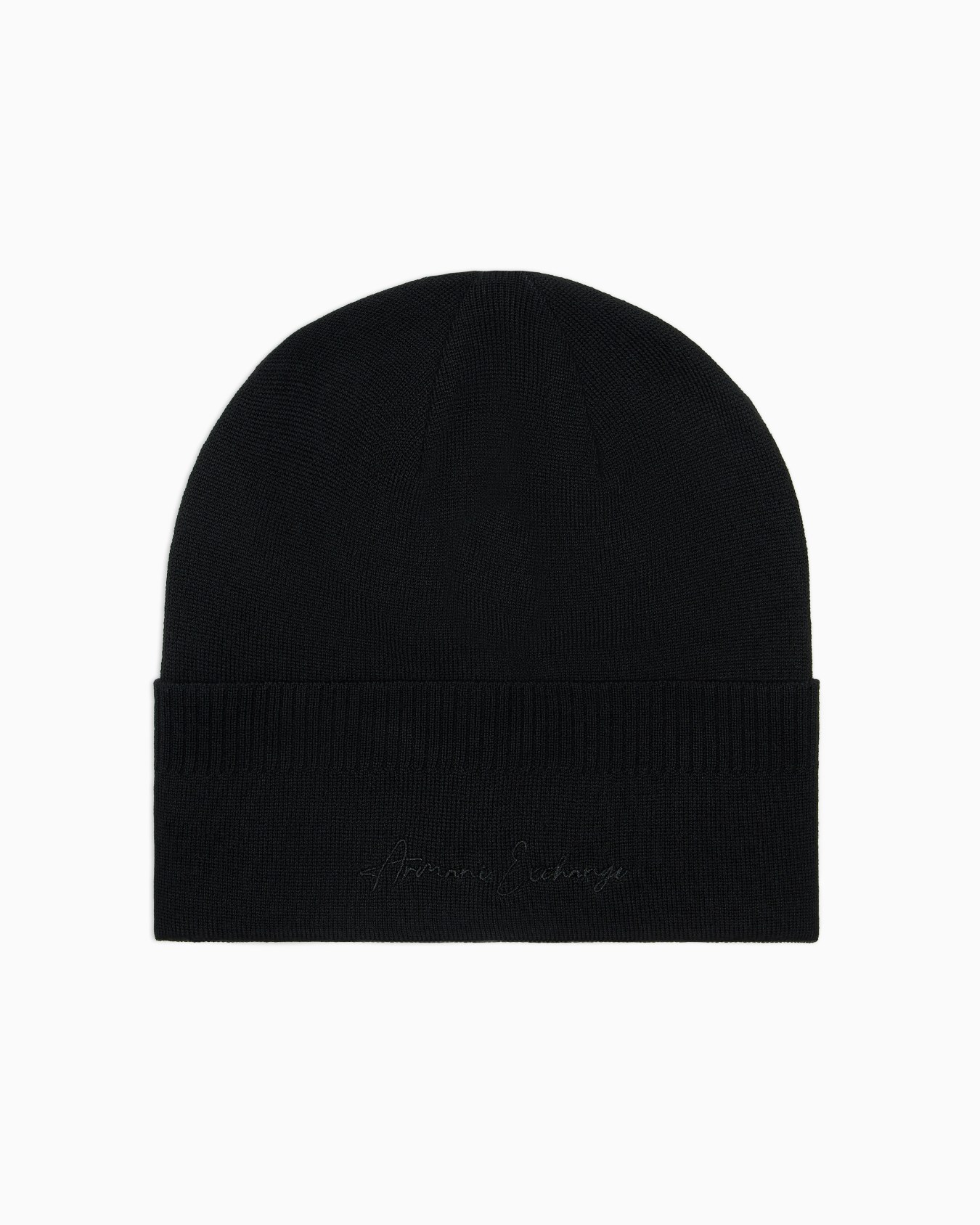 Wool Blend Beanie Hat with Embroidery Slide 0