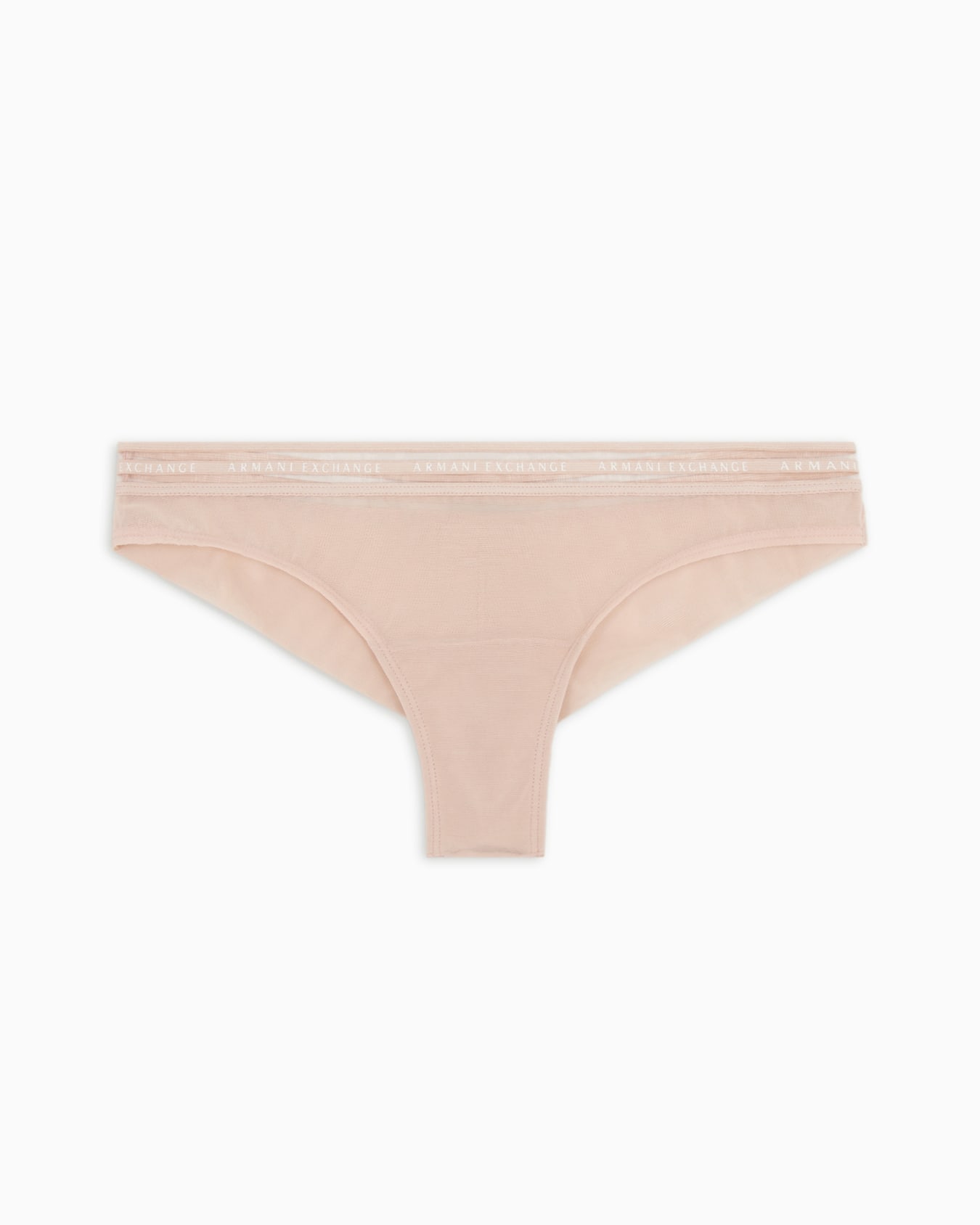 Brazilian briefs in tulle with logo Slide 0