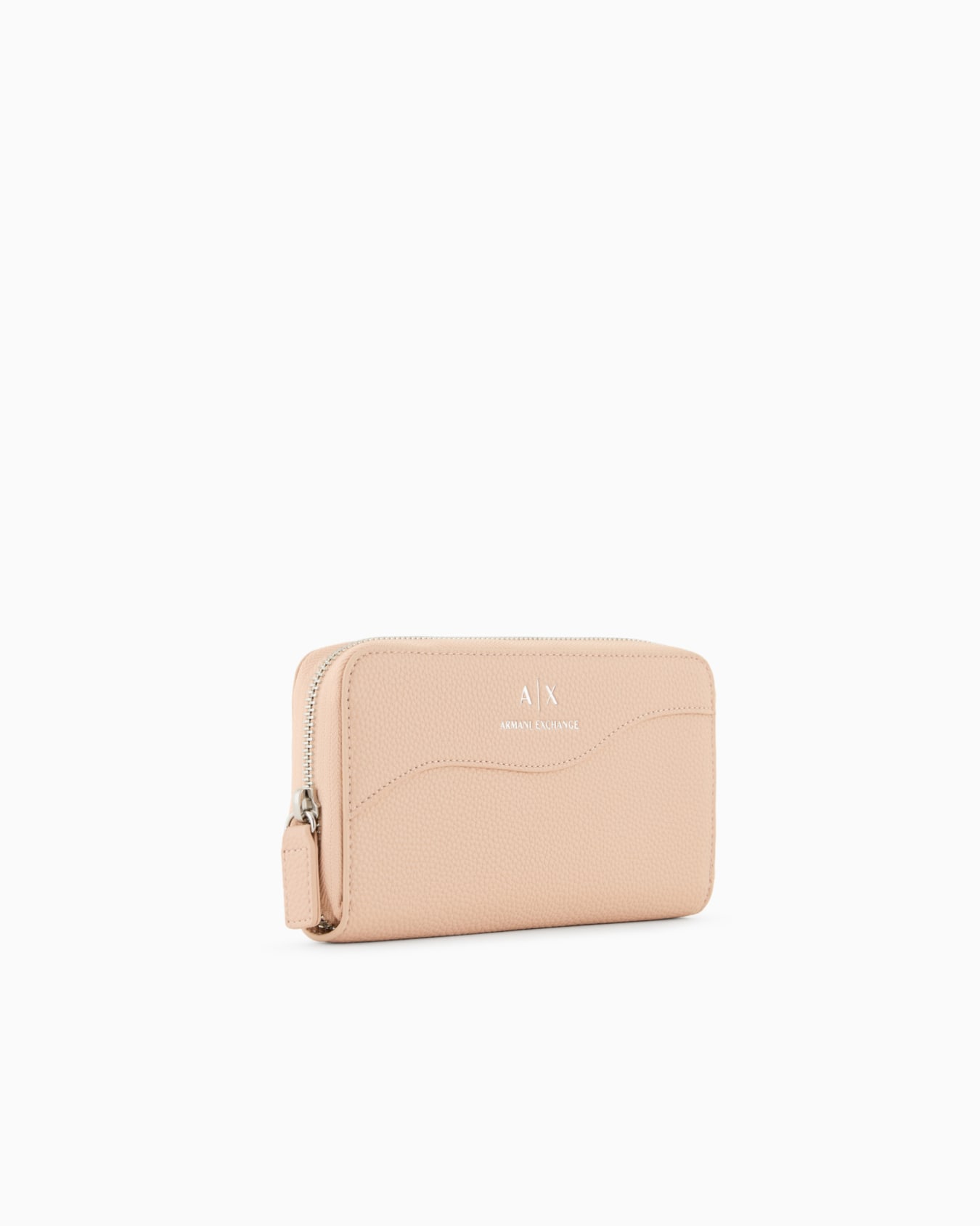 Zip around wallet with shaped stitching Diapositiva 1