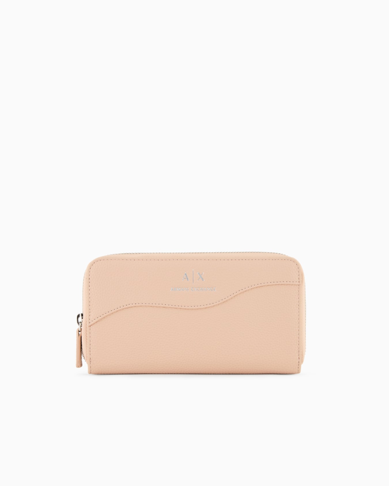 Zip around wallet with shaped stitching Diapositiva 0