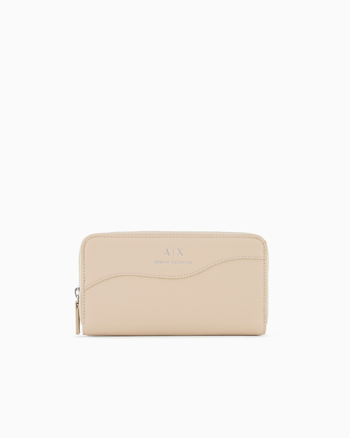 Zip around wallet with shaped stitching Slide 0