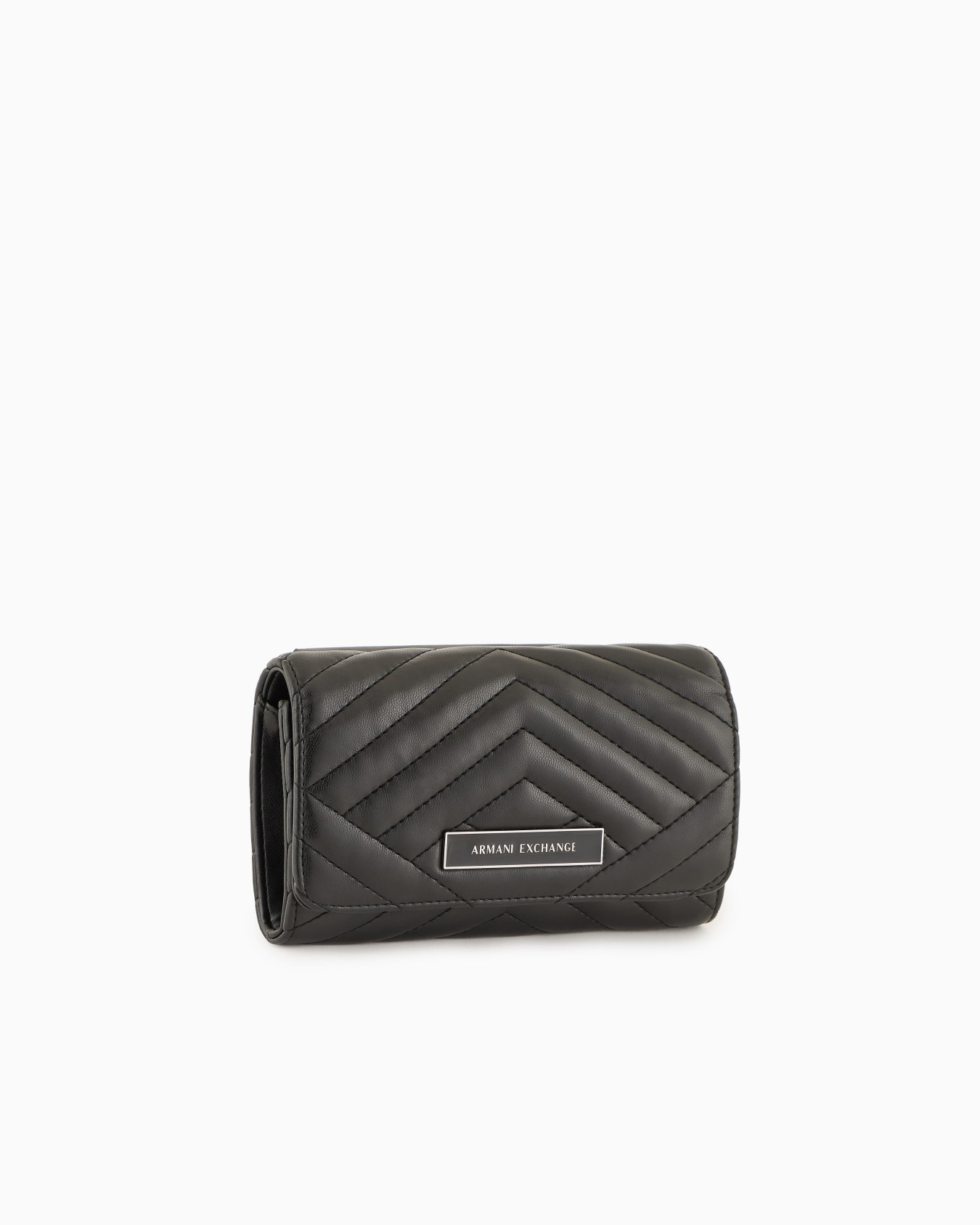 Wallet with flap and quilted shoulder strap Slide 1