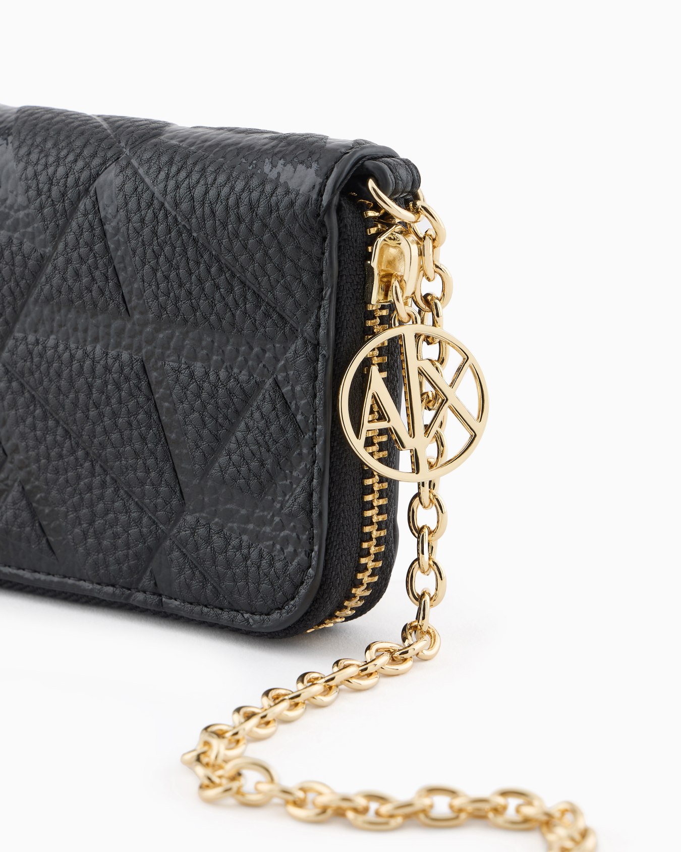 Mini wallet with monogram logo and chain Slide 4