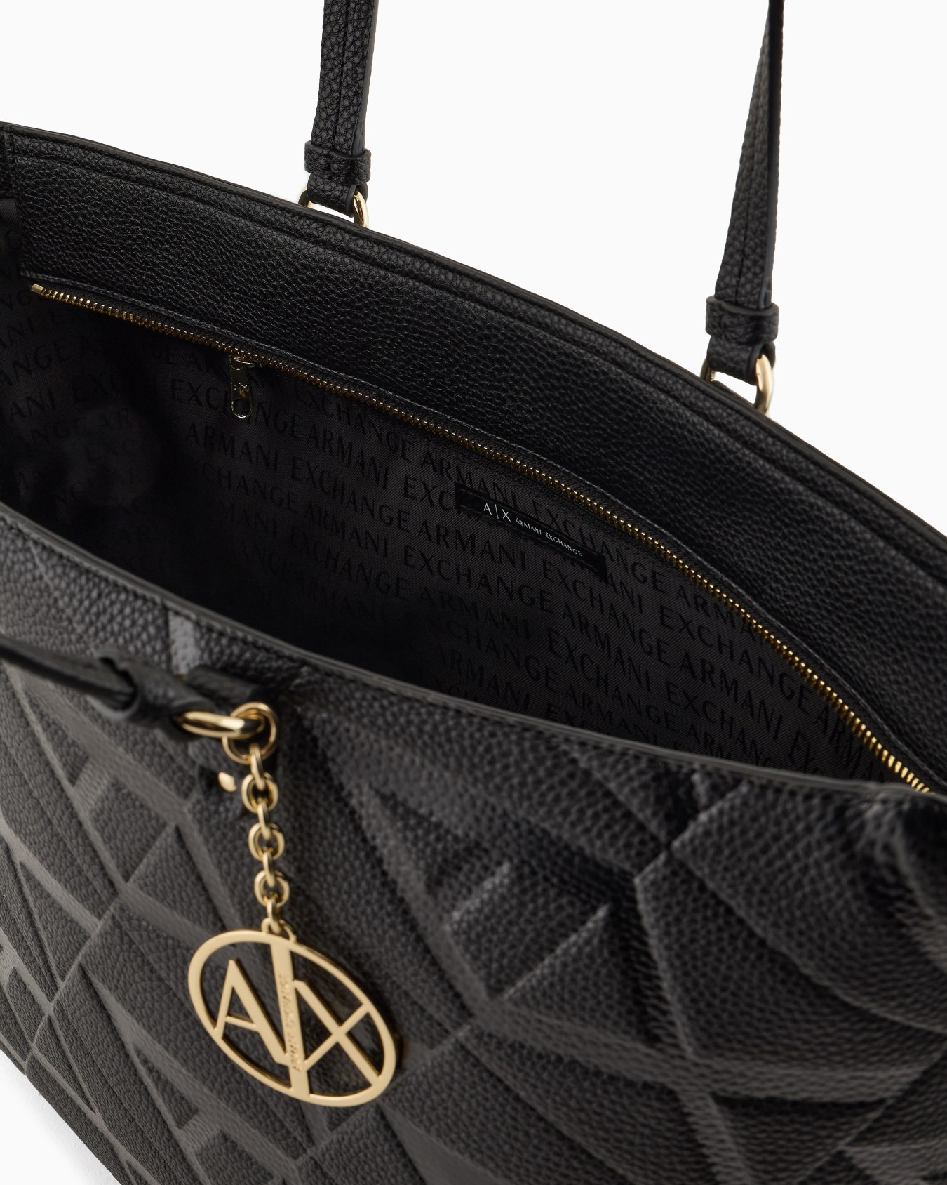 Shopper bag with allover embossed logo Slide 3