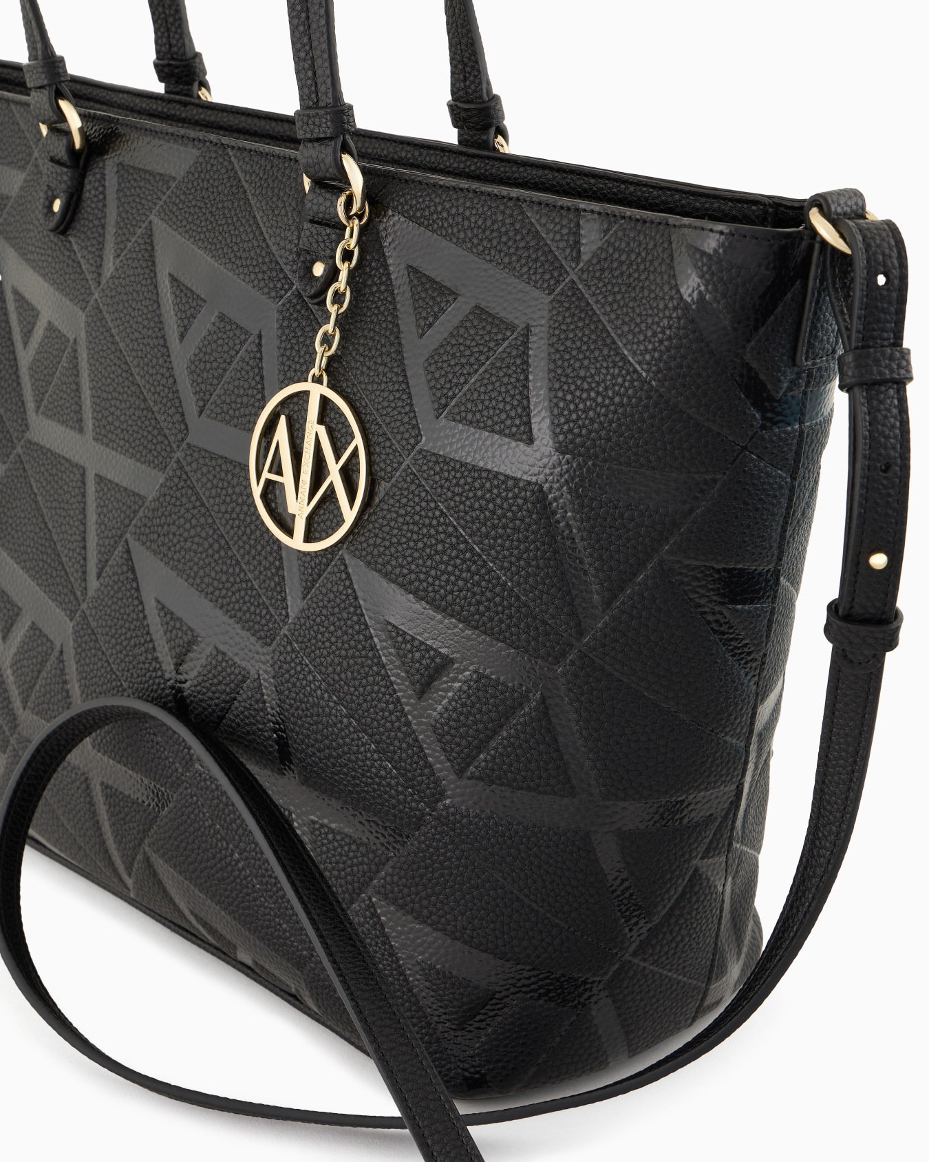 Shopper bag with allover embossed logo Slide 4