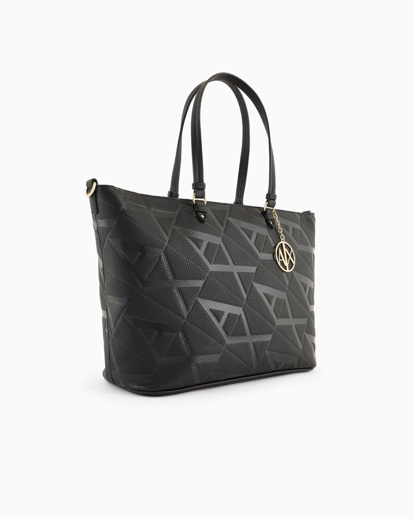 Shopper bag with allover embossed logo Slide 1