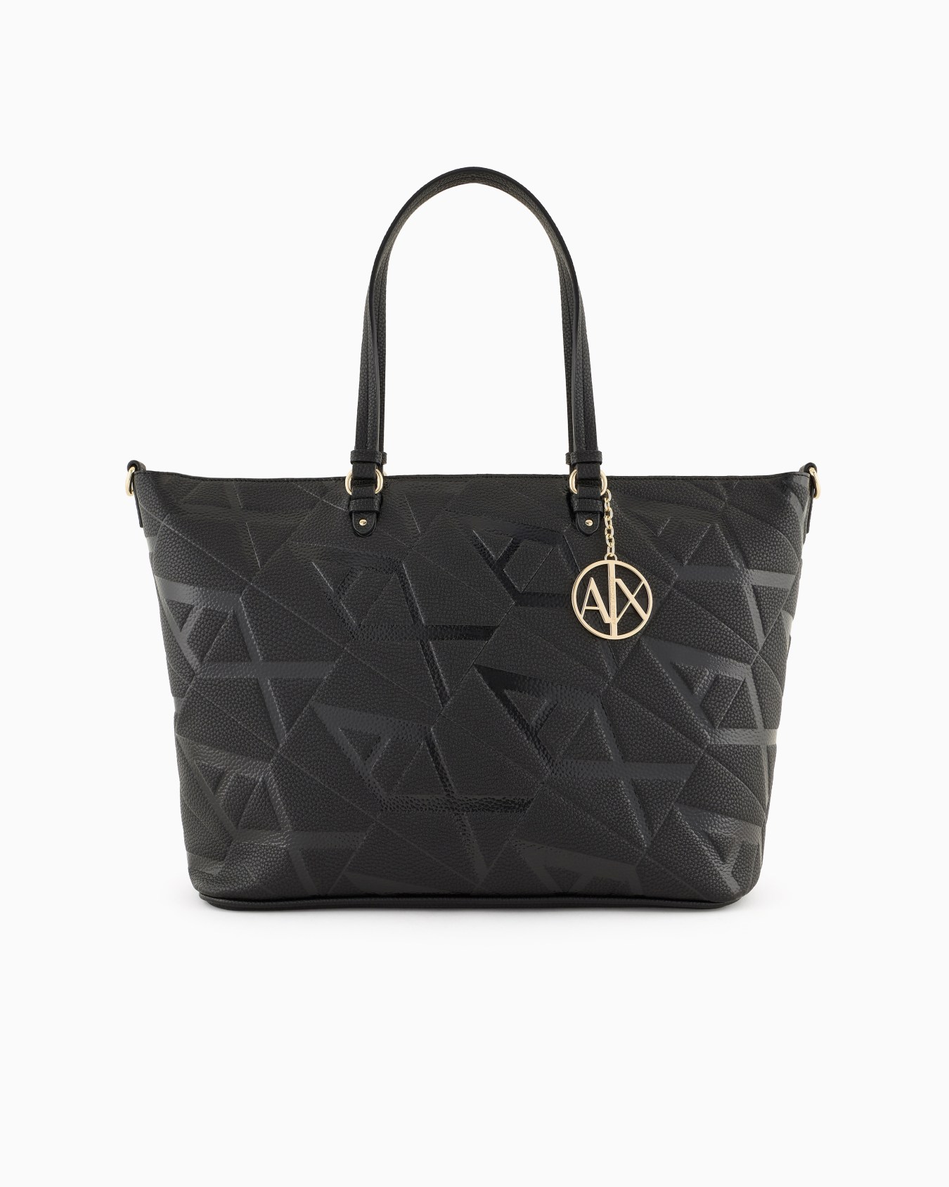 Shopper bag with allover embossed logo Slide 0