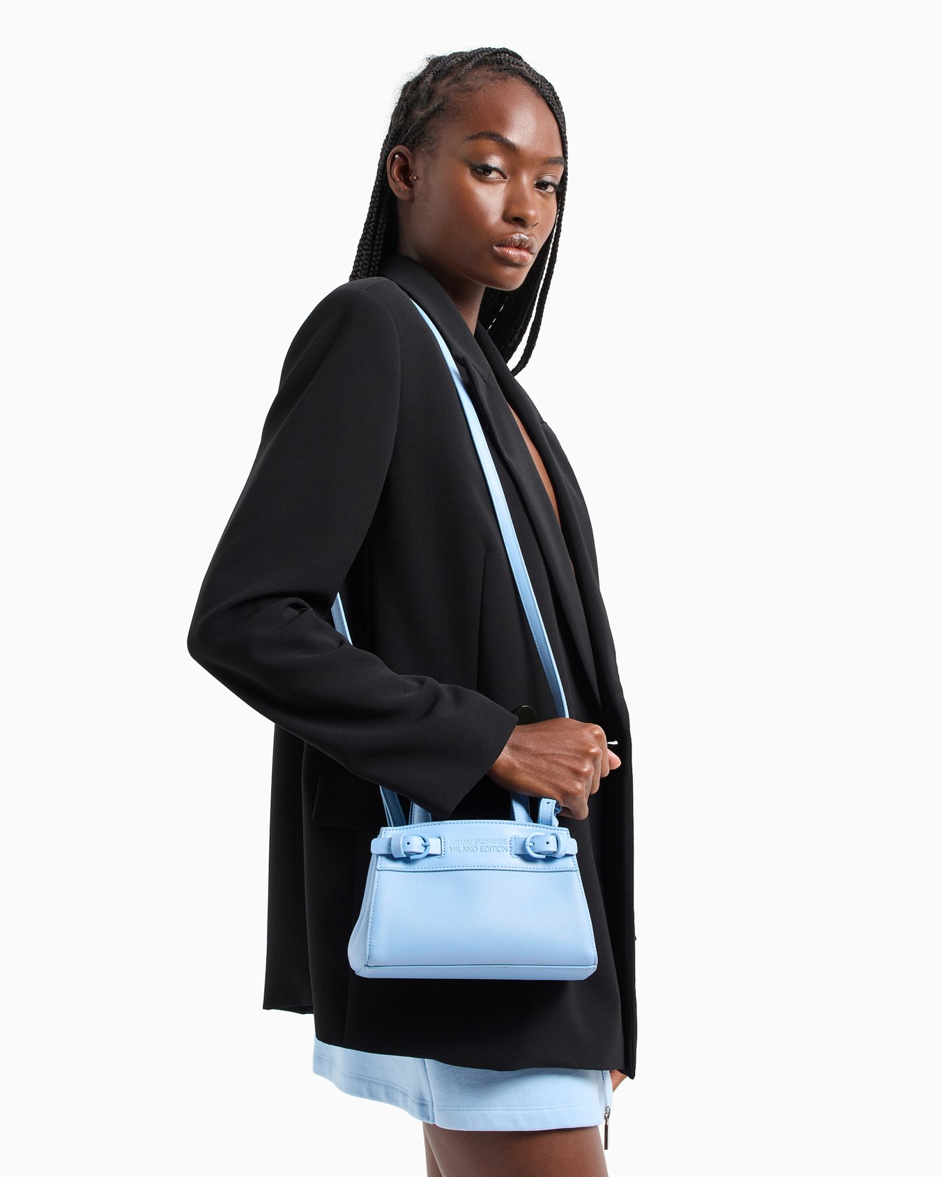 ベルトデザイン　ミニハンドバッグ スライドする 6