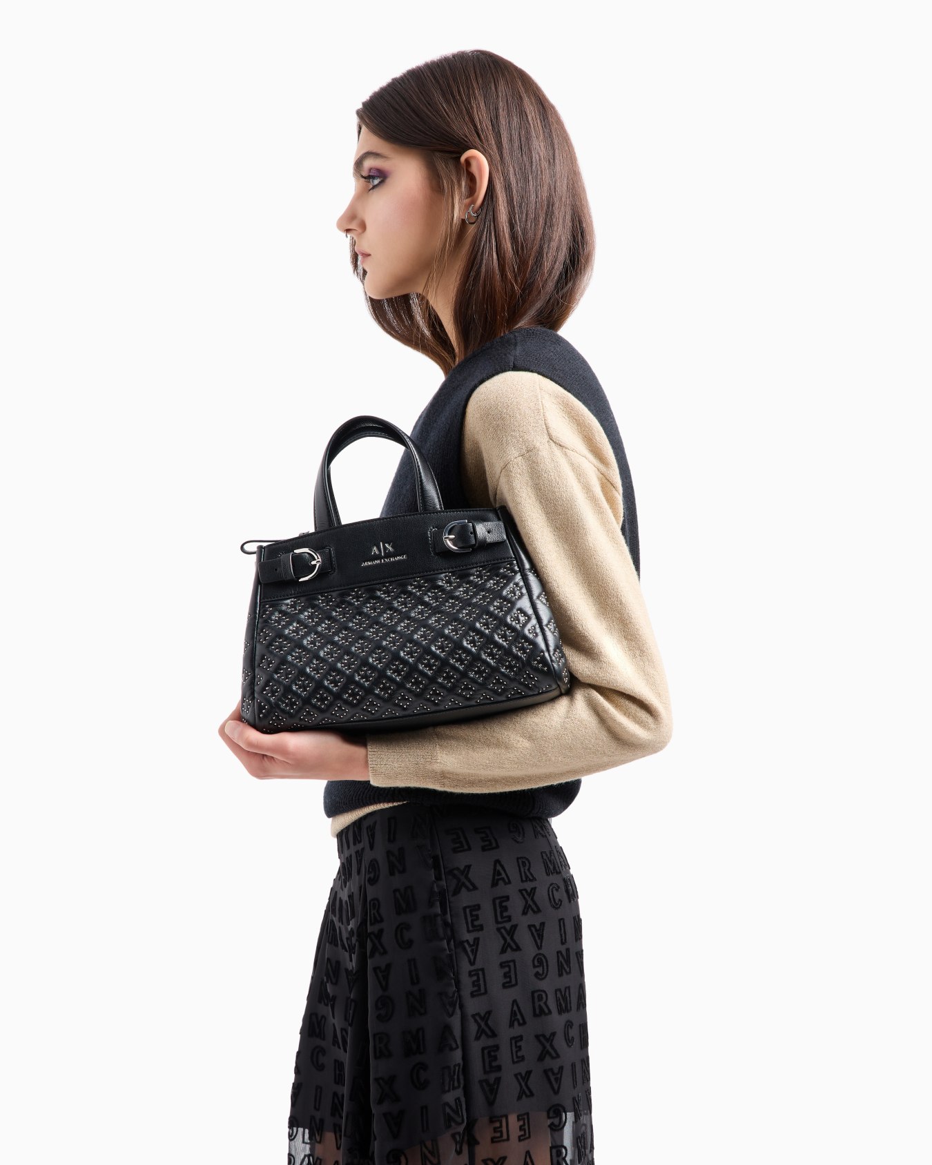 ASV Small Recycled Studded Tote Bag Slide 5