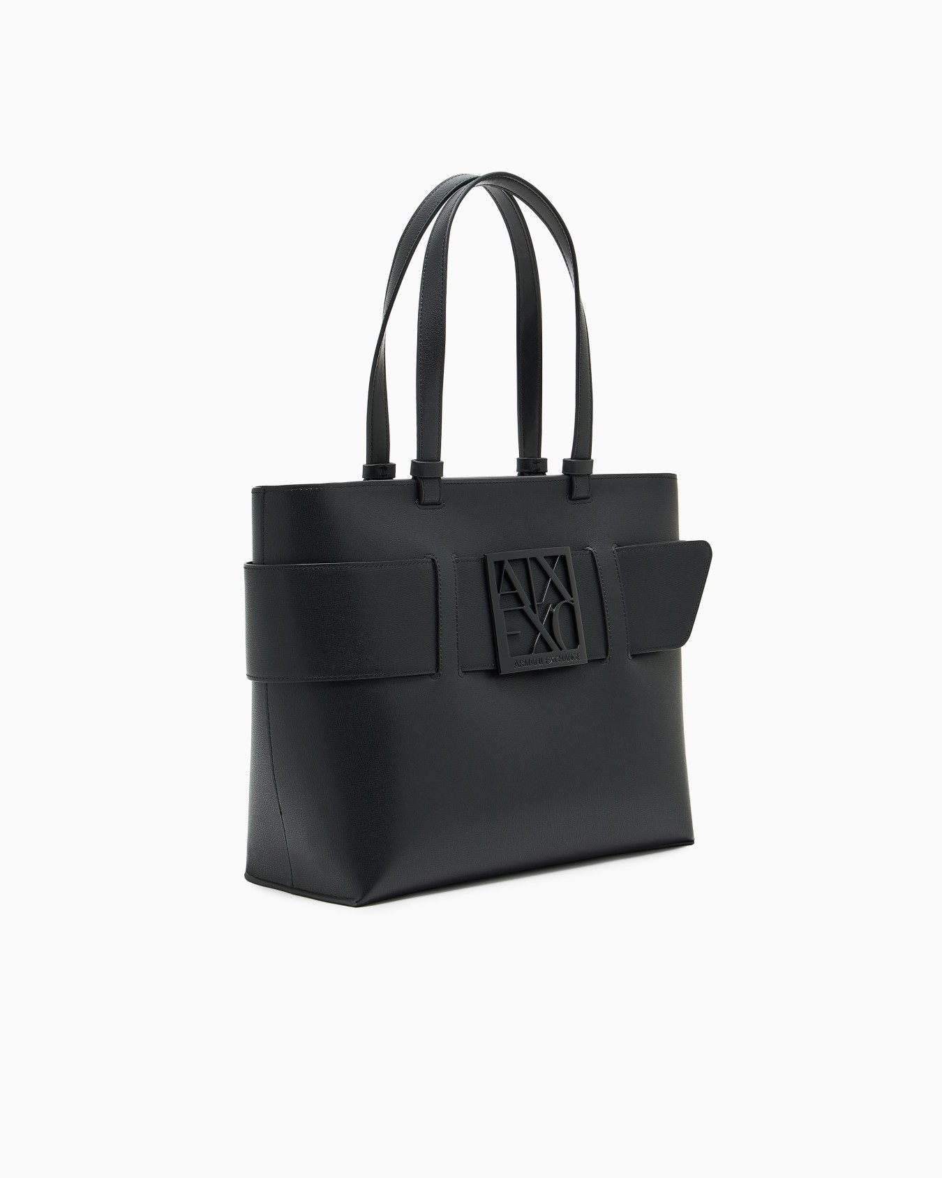 Medium shopper bag with tone-on-tone monogram Slide 1