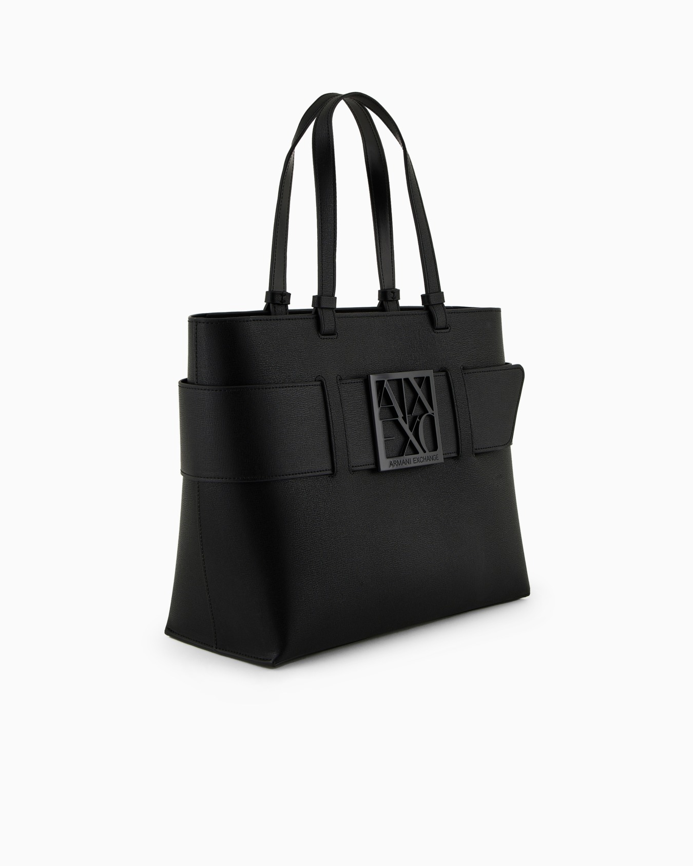 Medium shopper bag with tone-on-tone monogram Slide 1