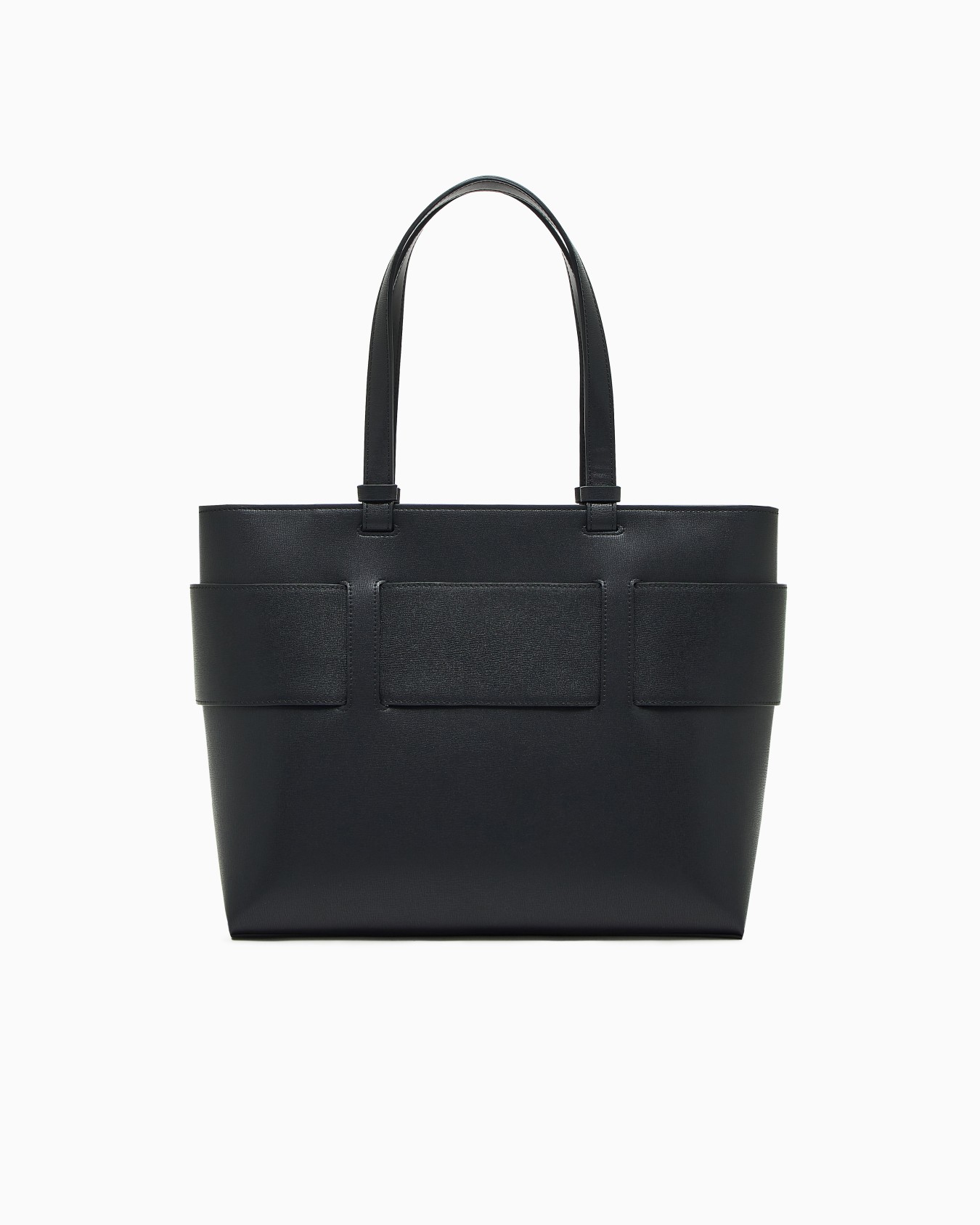 Medium shopper bag with tone-on-tone monogram Slide 2