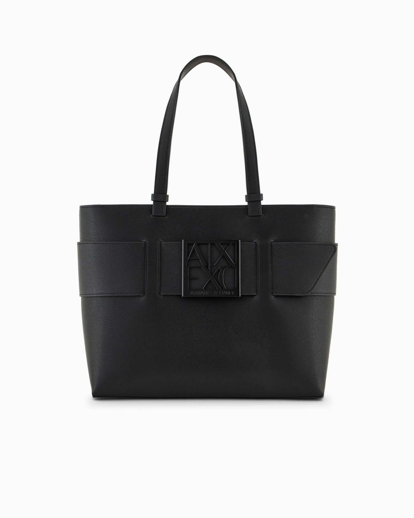 Medium shopper bag with tone-on-tone monogram Slide 0