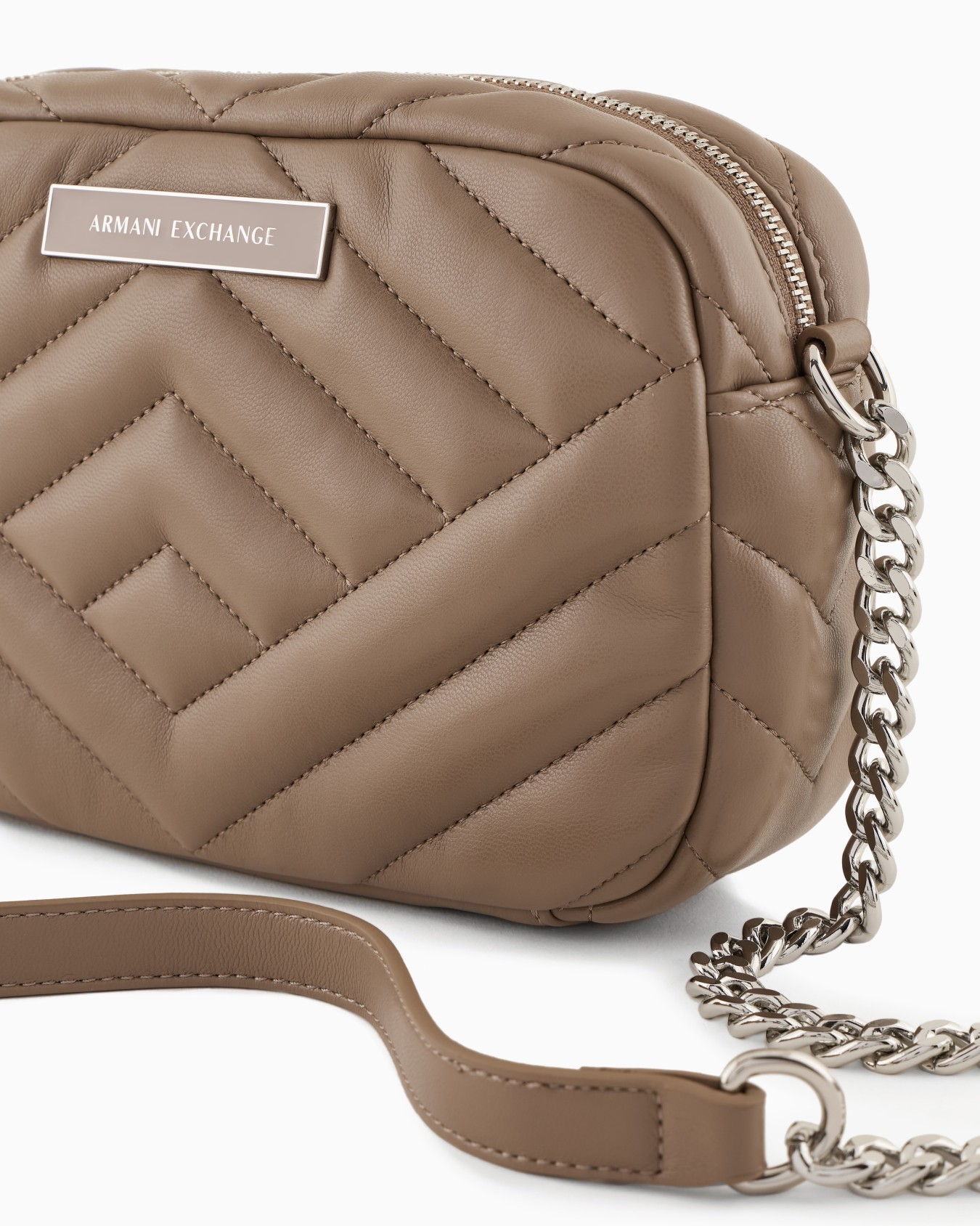 Bolso bandolera acolchado con bandolera de cadena Diapositiva 4