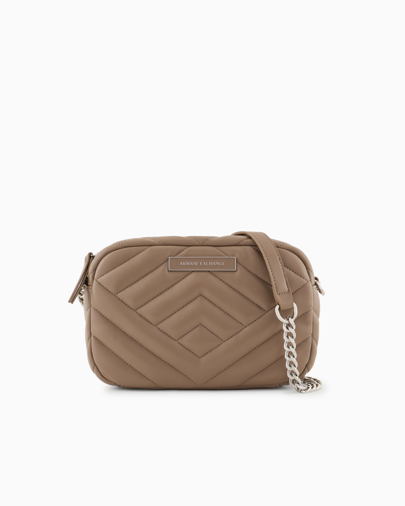 Bolso bandolera acolchado con bandolera de cadena Diapositiva 0