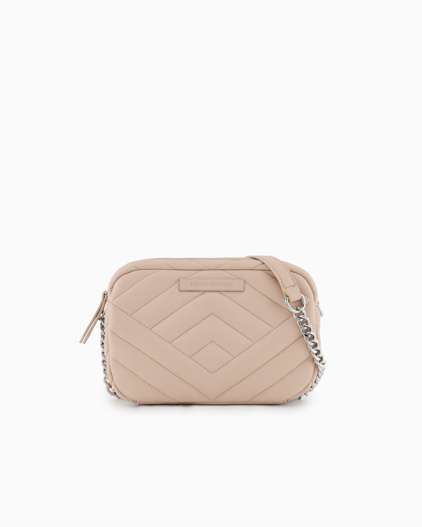 Sac porté épaule matelassé avec bandoulière chaîne Diapositive 0
