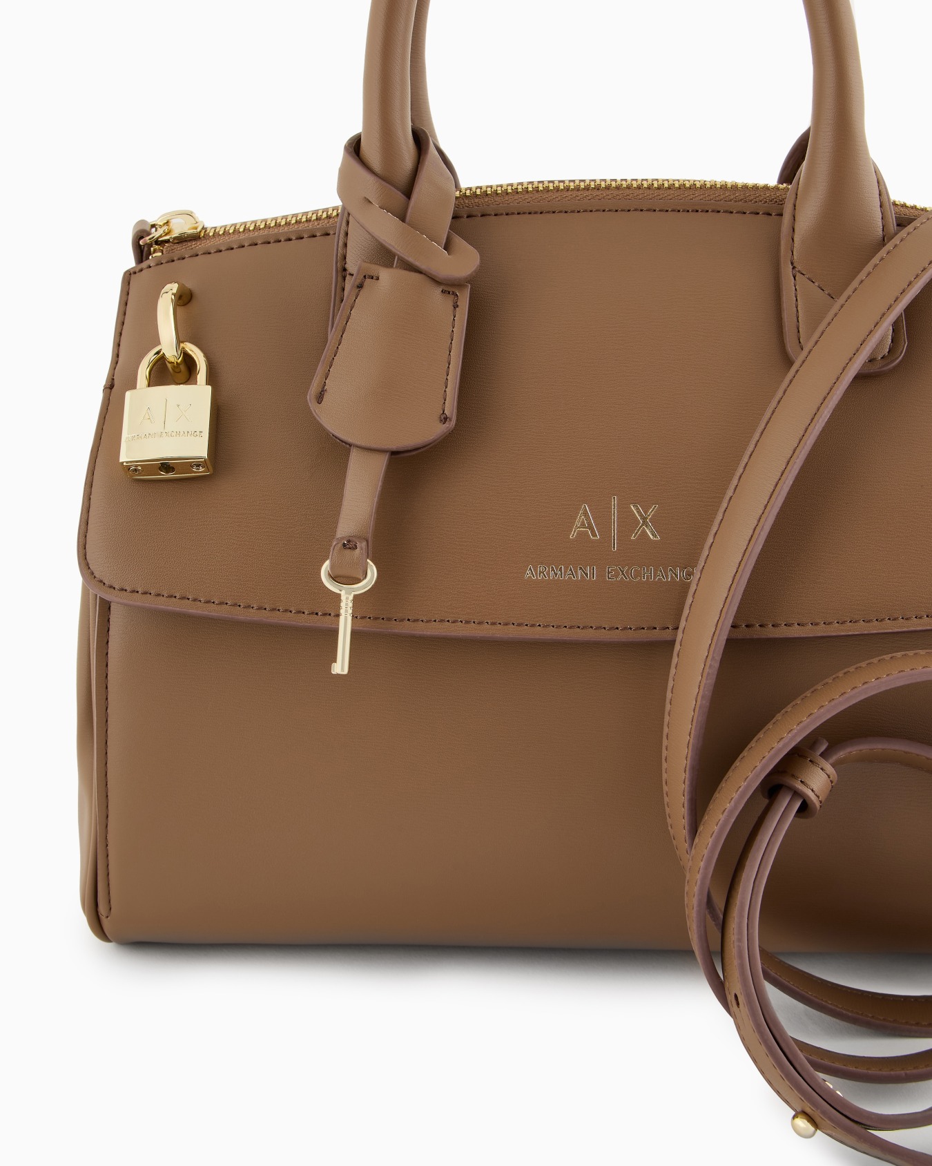 Handtasche mit ASV-Vorhängeschloss und Metalldetails Folie 4