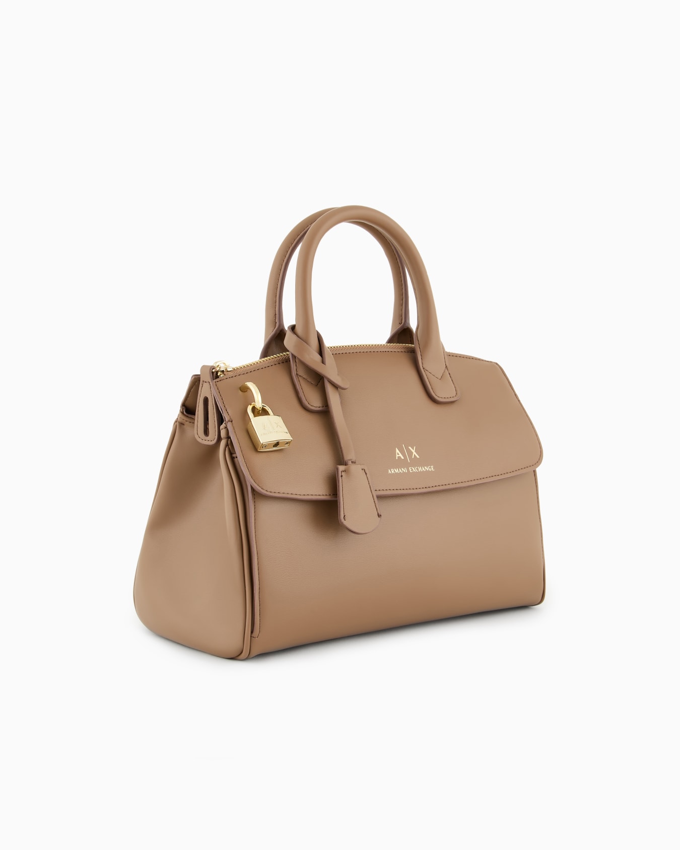 Handtasche mit ASV-Vorhängeschloss und Metalldetails Folie 1