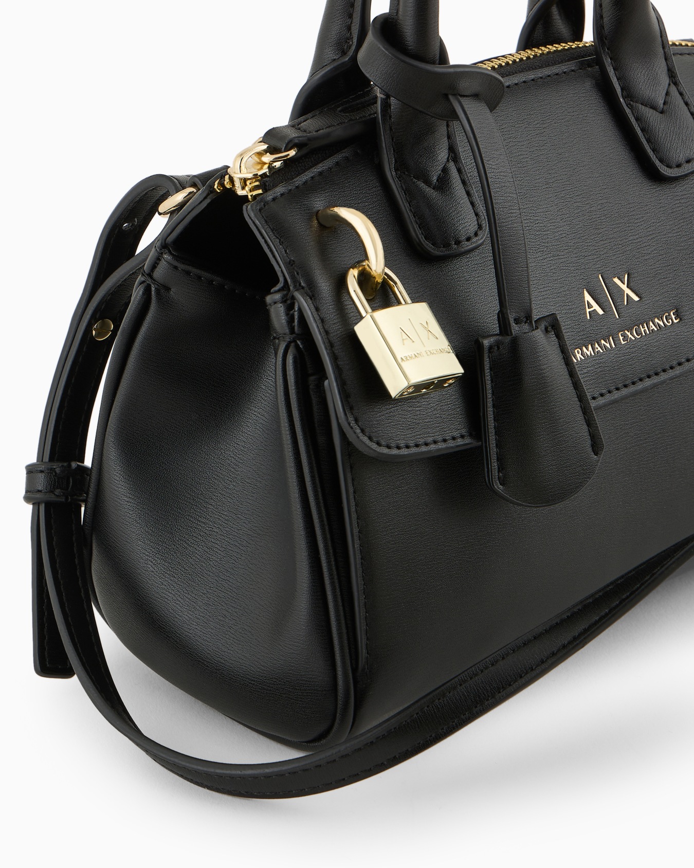 Petit sac à main malle avec cadenas ASV et détails en métal Diapositive 4