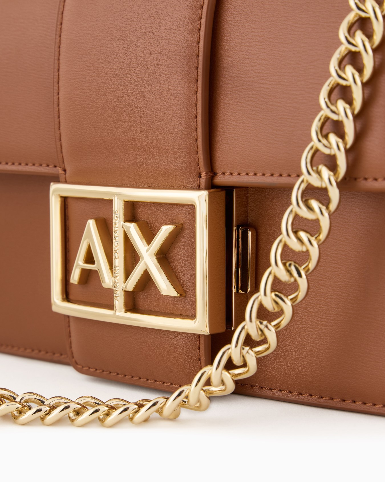 ASV Small Logo Shoulder Bag with Chain Strap Slide 4