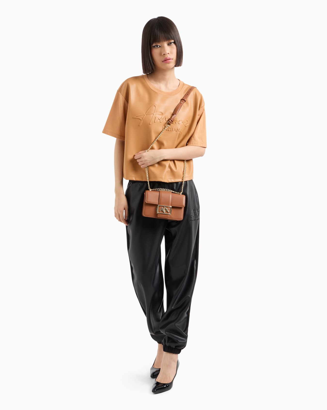 ASV Small Logo Shoulder Bag with Chain Strap Slide 5