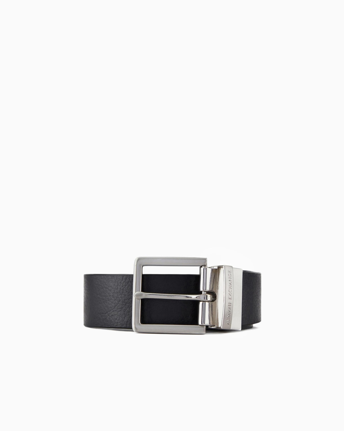 Ceinture en cuir avec boucle rectangulaire Diapositive 0