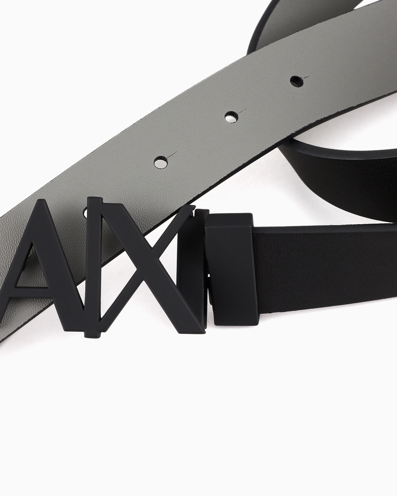 Double-sided leather belt