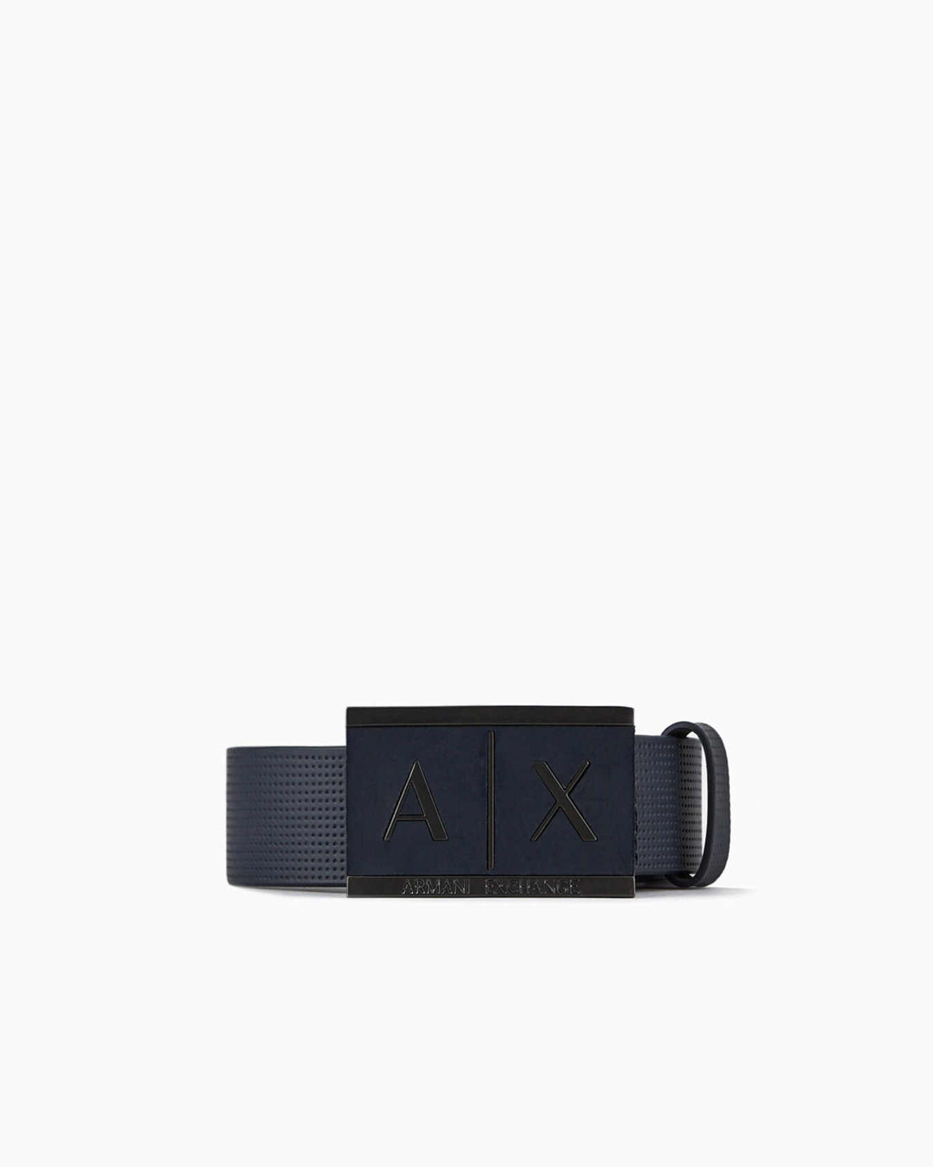 Ceinture en cuir avec boucle rectangulaire Diapositive 0