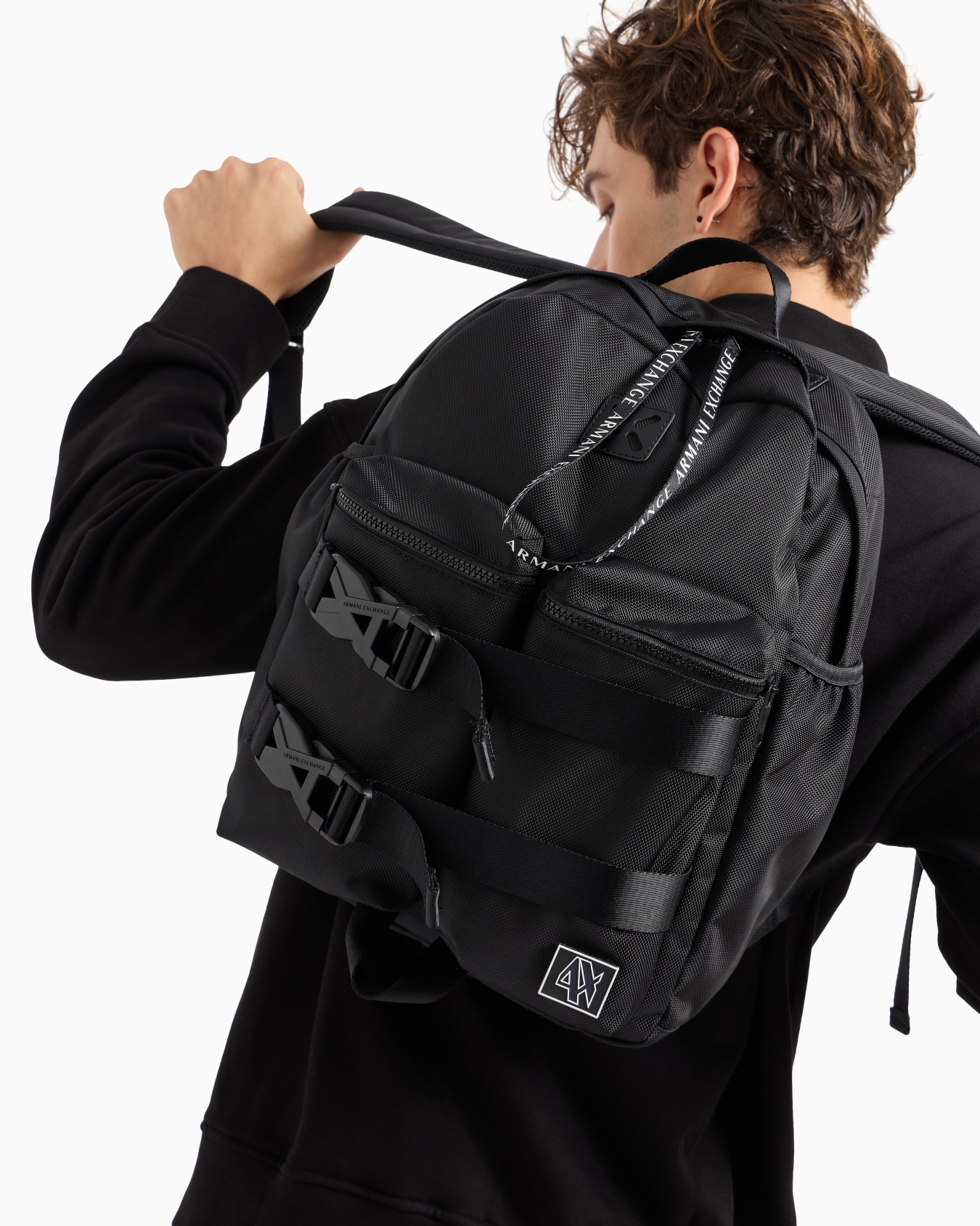 【新品】ARMANI EXCHANGE バックパック　保存袋付き ARMANI EXCHANGE デイバック リュック 「A|X アルマーニ