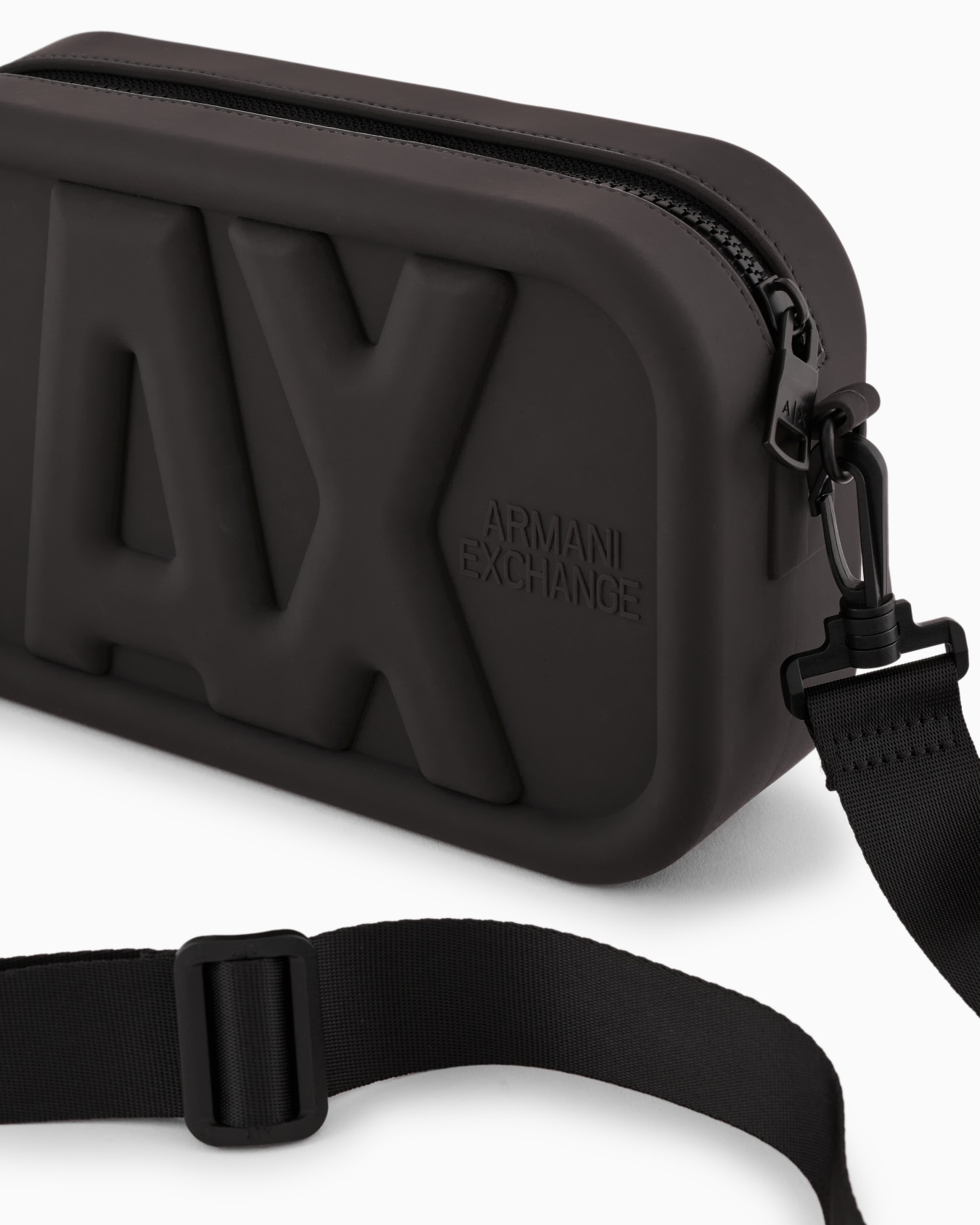 Silicone crossbody bag with embossed logo Slide 4