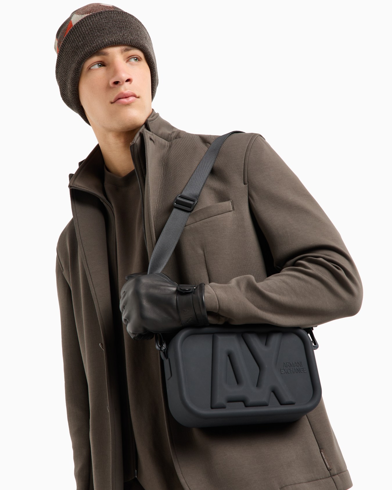 Silicone crossbody bag with embossed logo Slide 5