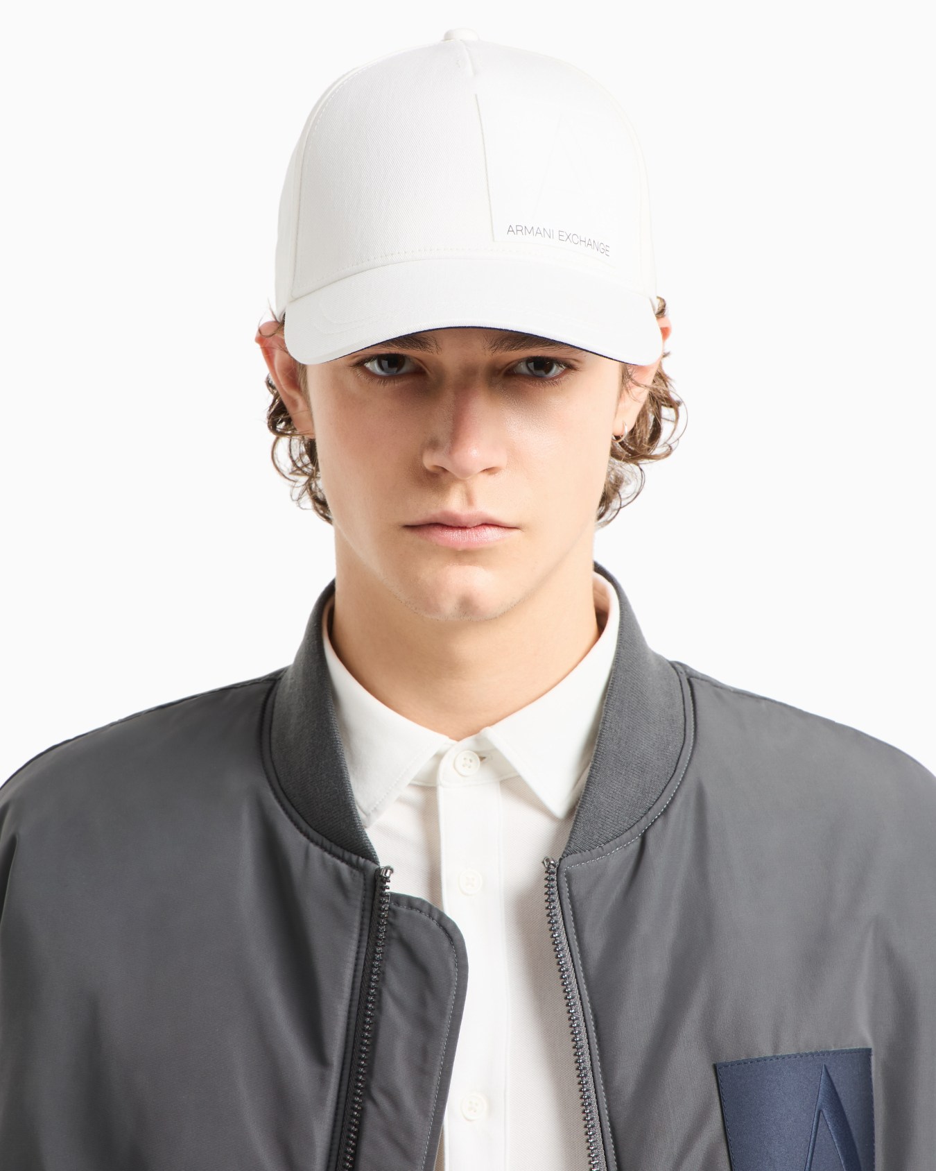 Casquette de baseball à logo en sergé de coton Diapositive 2