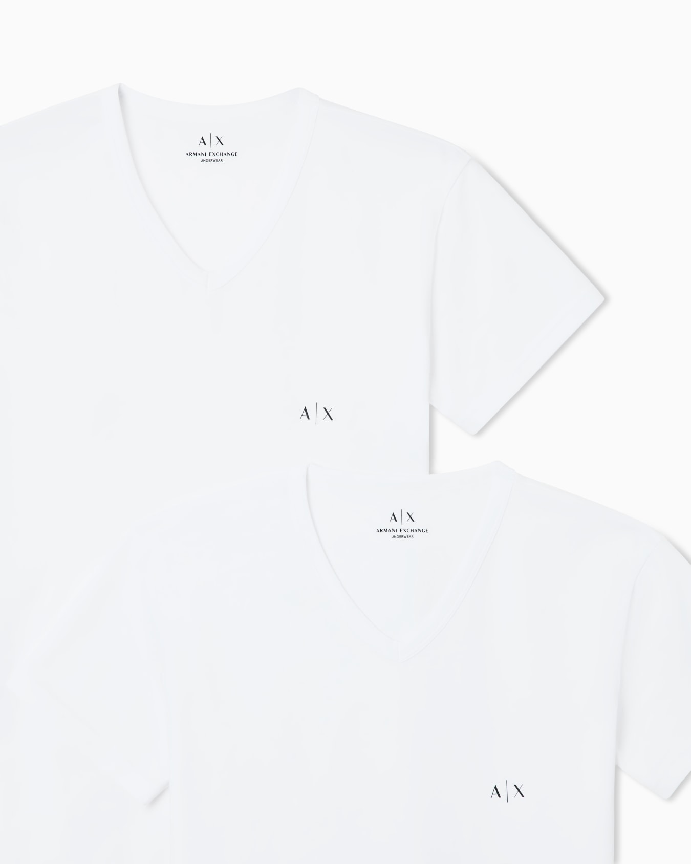 2er-Pack Jersey-T-Shirts mit V-Ausschnitt Folie 3