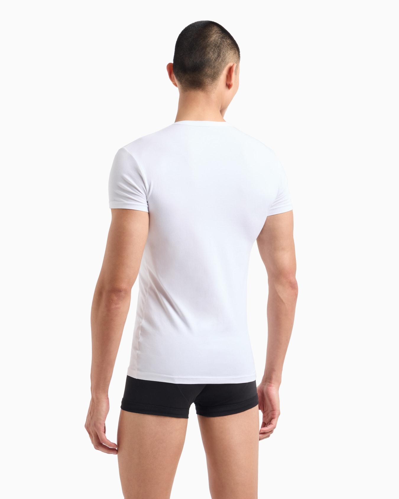 Pack of 2 jersey t-shirts with V-neck Slide 2