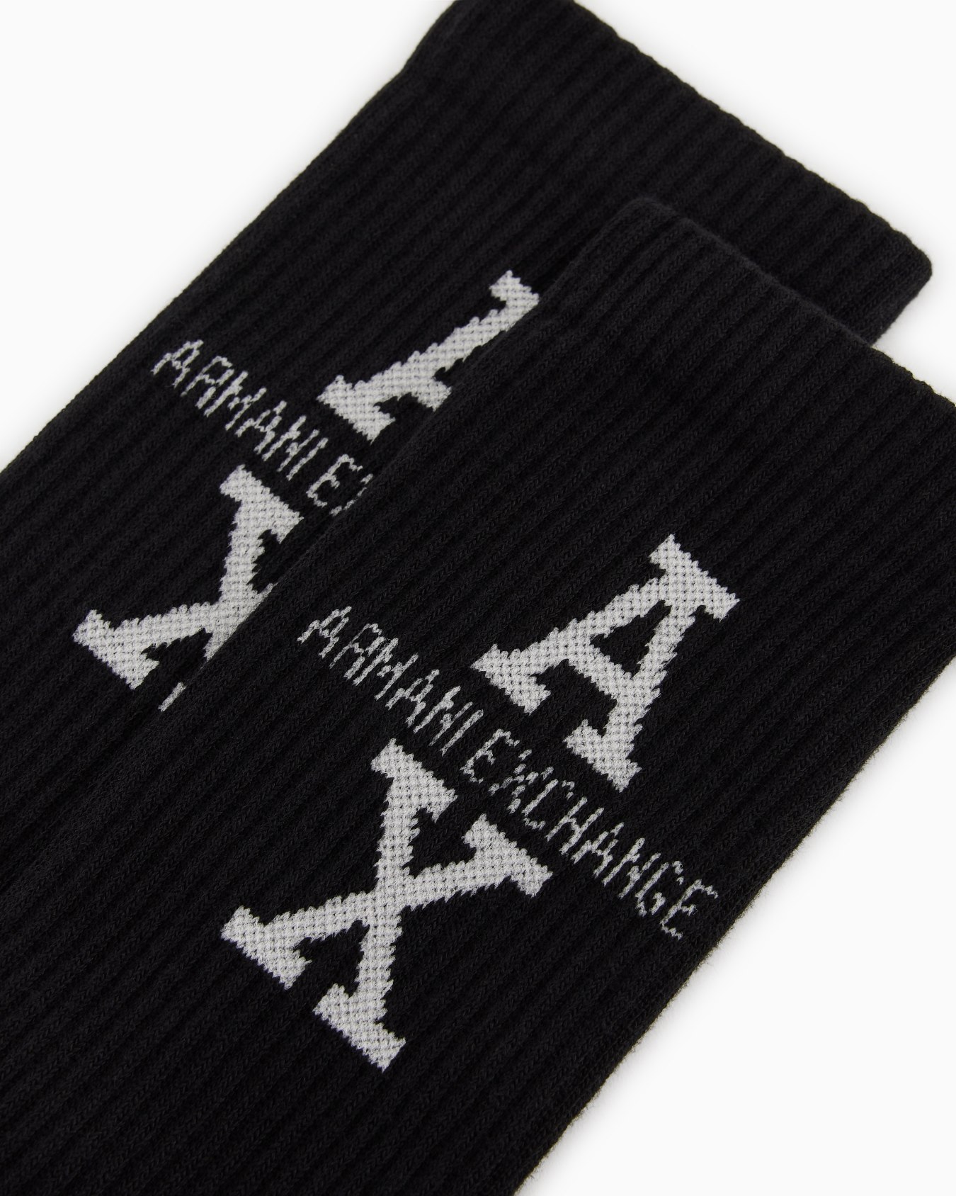 Cotton ribbed socks with logo Slide 1