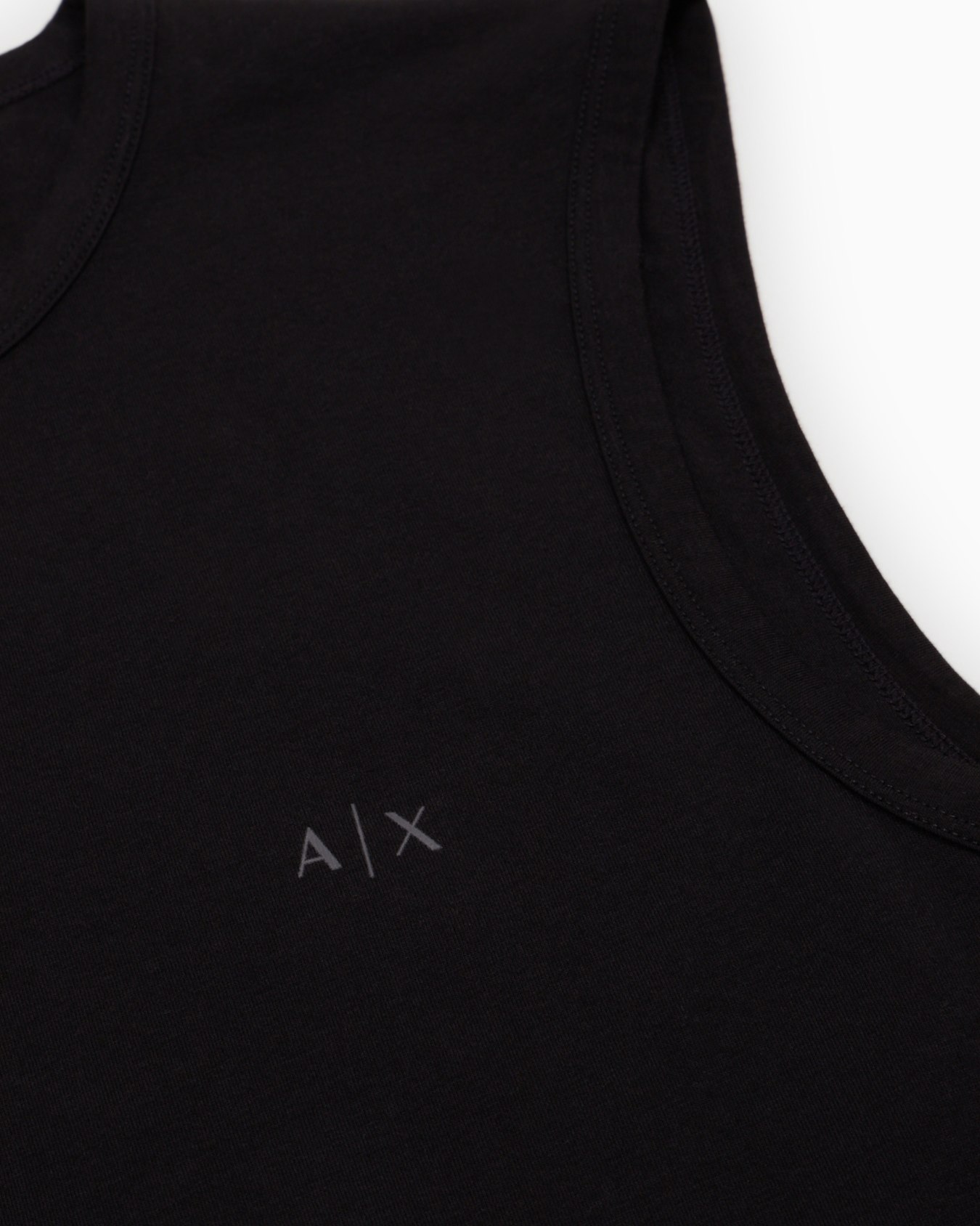 Cotton jersey tank top with logo Slide 3