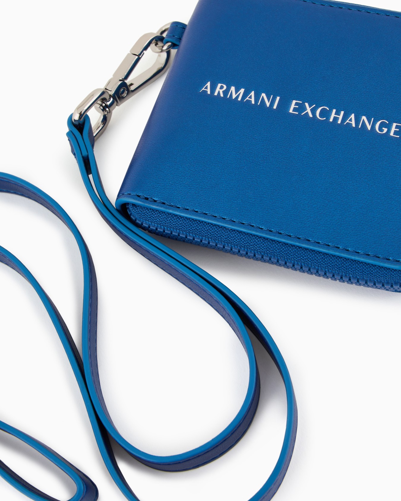 AXロゴ　ストラップ付き二つ折り財布 スライドする 3