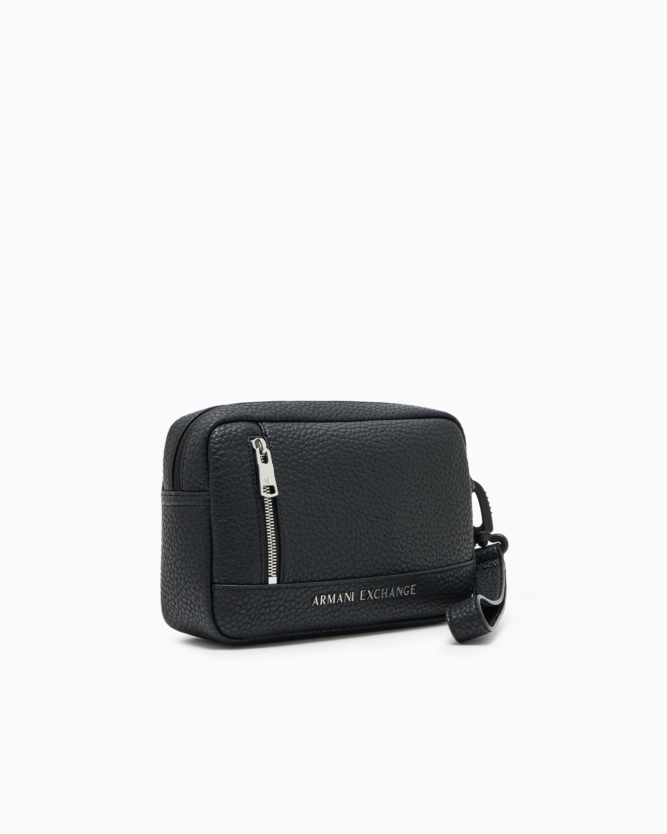 Beauty case with external strap in ASV recycled material Slide 1
