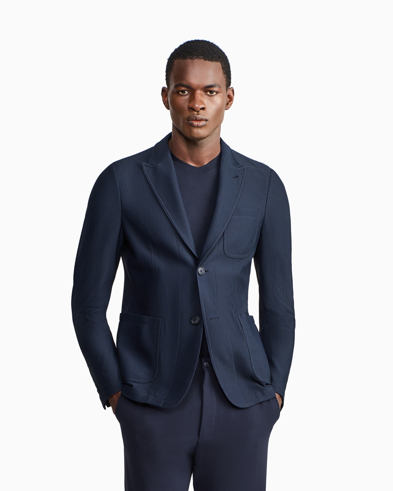 Einreihiges Sakko Icon aus geprägtem Funktionsgewebe Folie 3