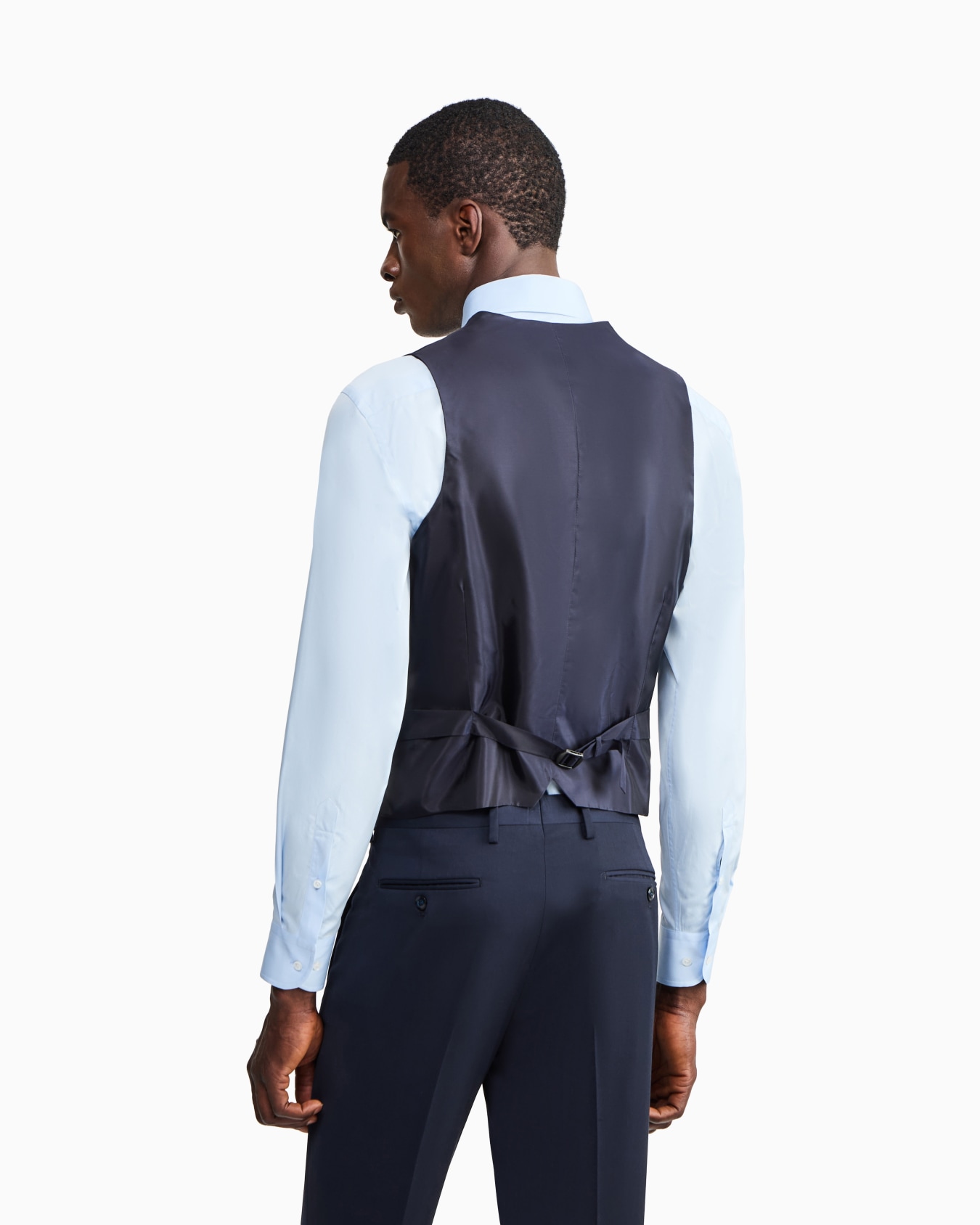 Single-breasted waistcoat in virgin wool Slide 5