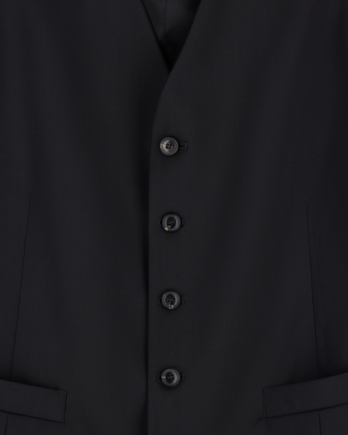 Single-breasted waistcoat in virgin wool Slide 4
