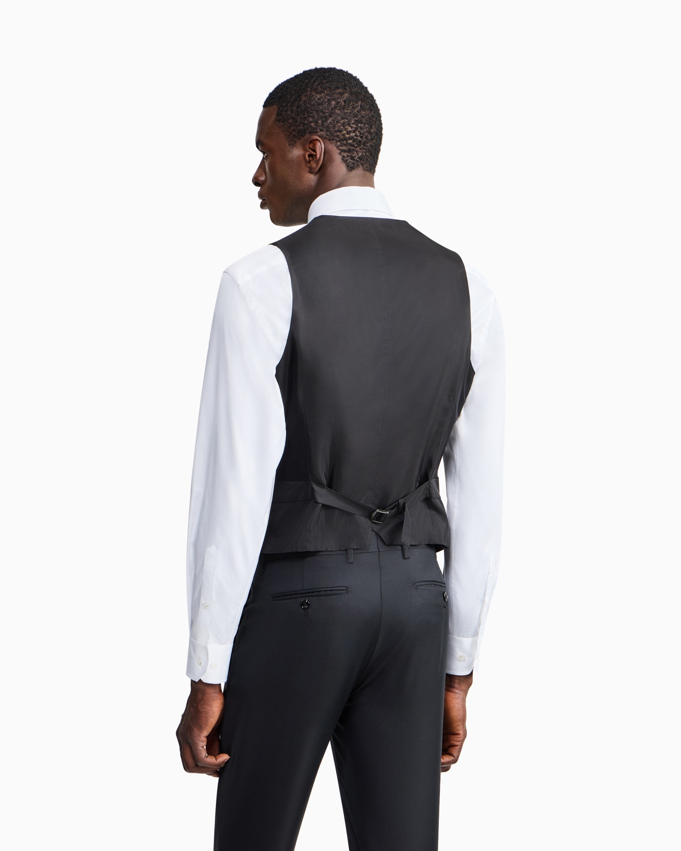Single-breasted waistcoat in virgin wool Slide 5