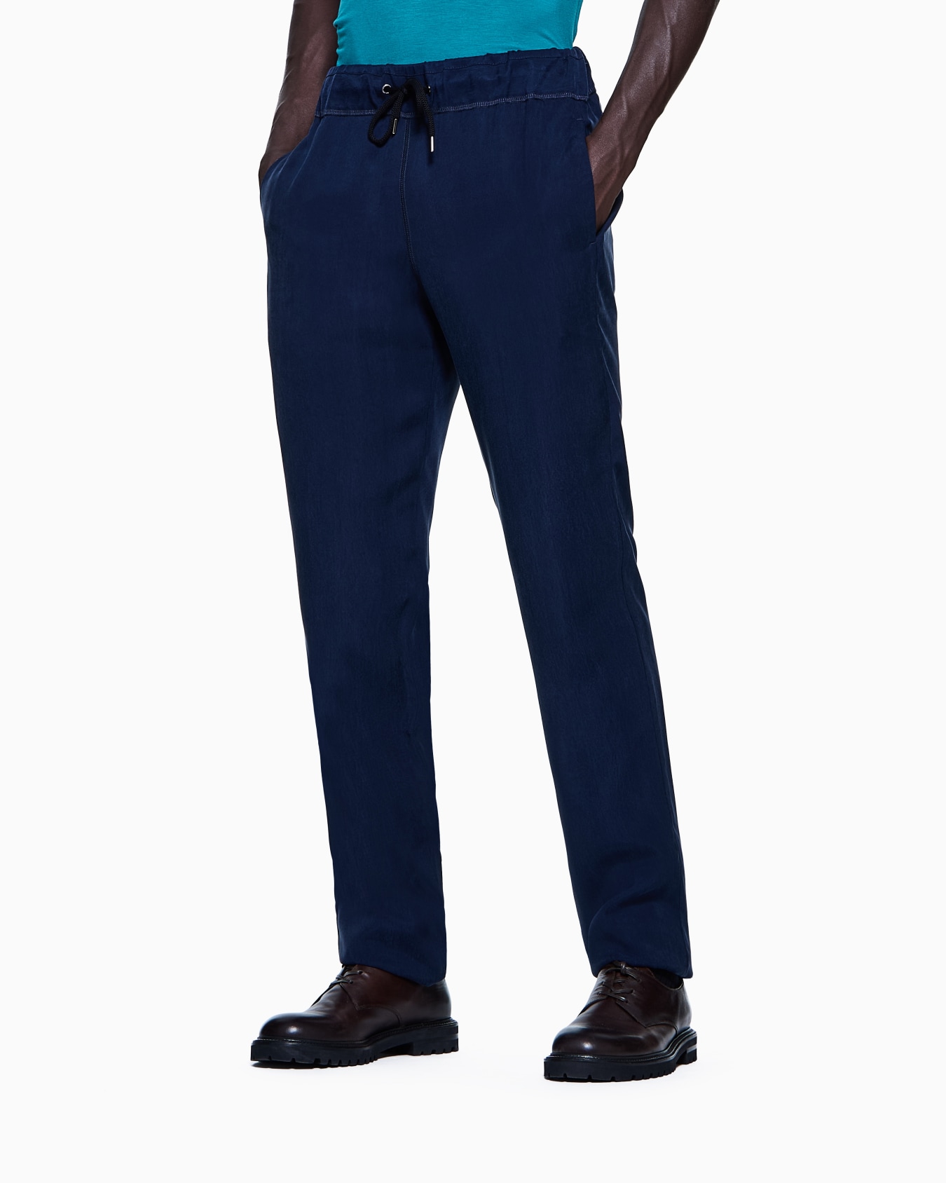 Icon cupro drawstring trousers Slide 3