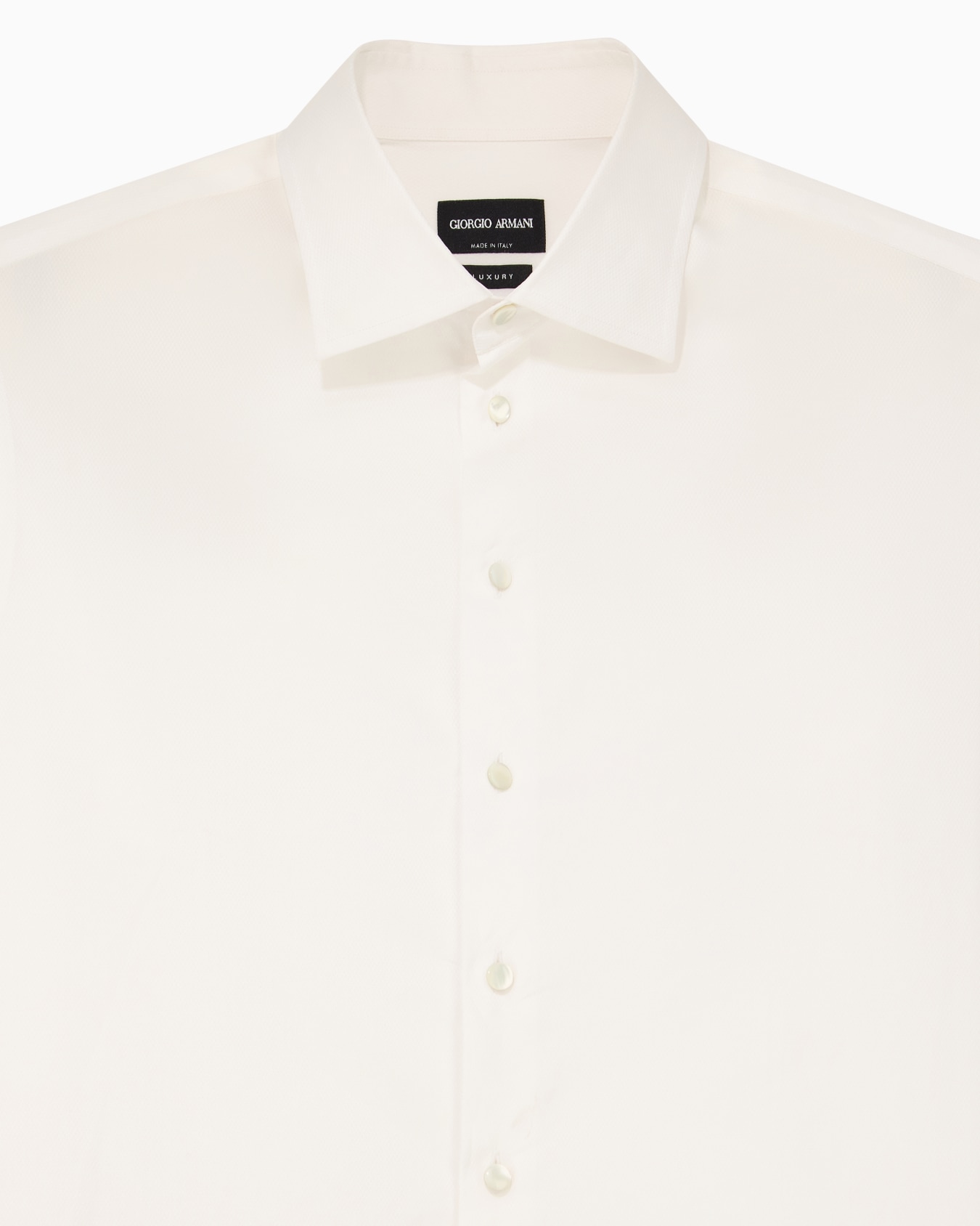 Camisa regular fit de algodón efecto brillante Diapositiva 4