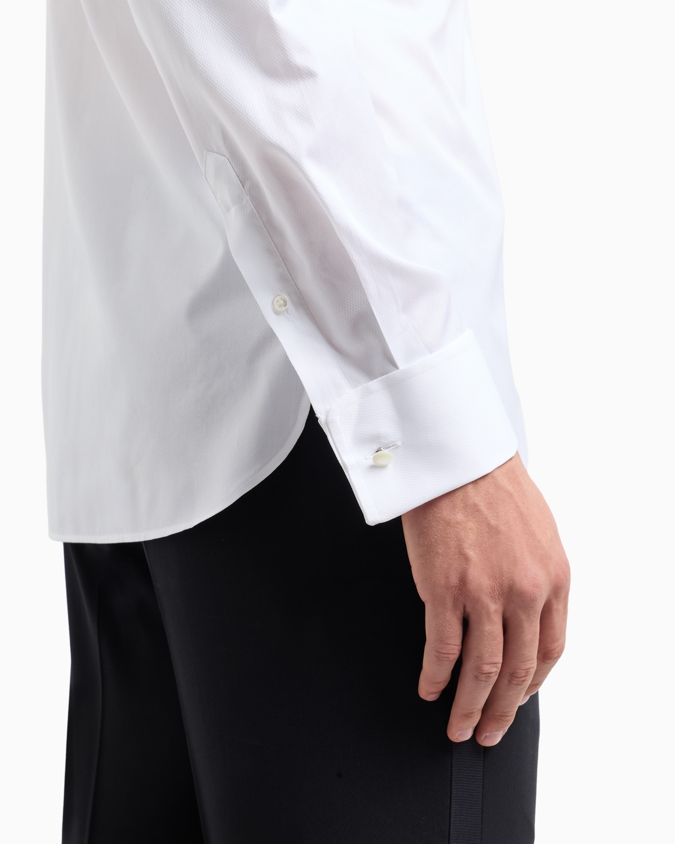 Regular-fit shiny-effect cotton shirt Slide 5