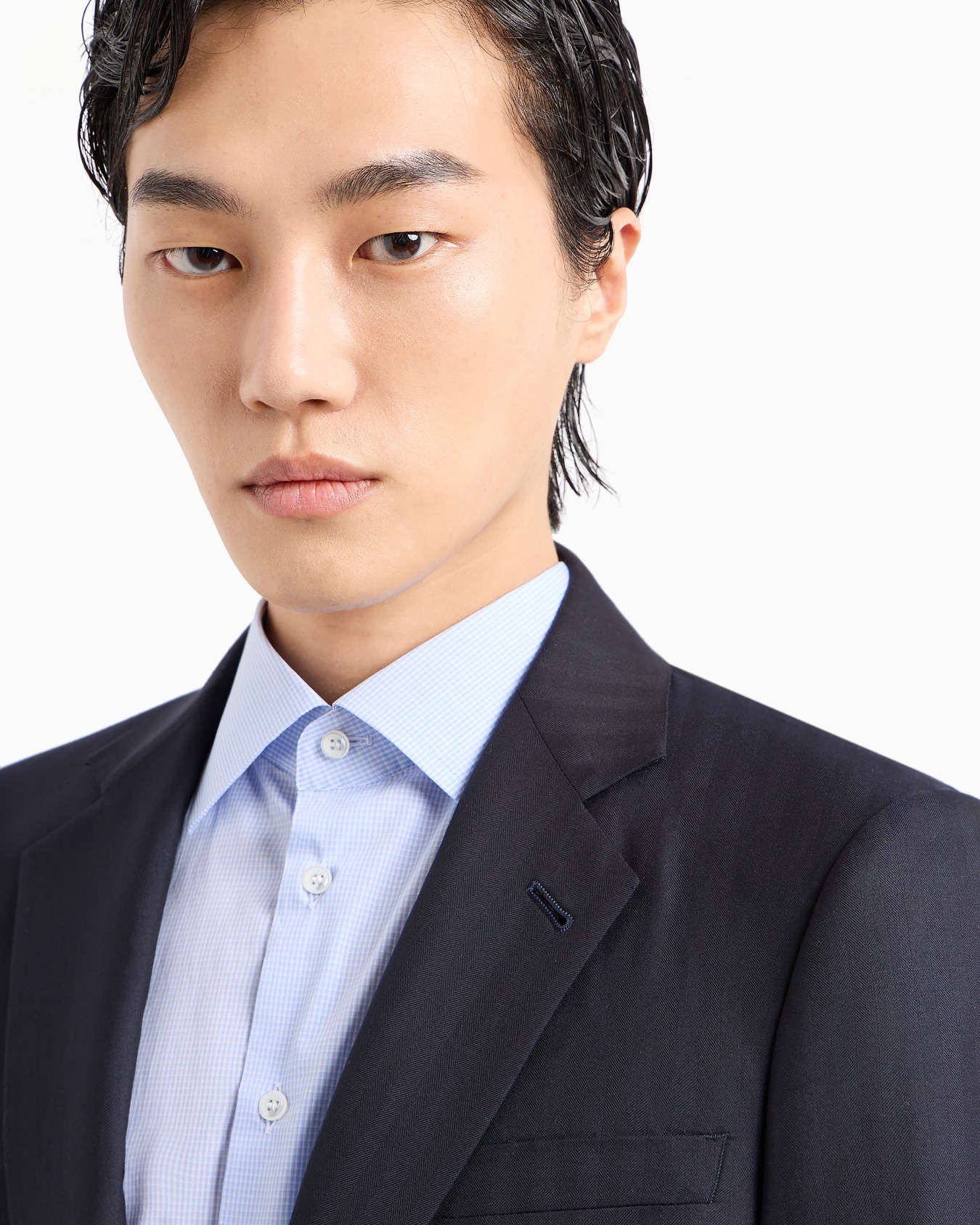 Manhattan line virgin-wool single-breasted suit Slide 4