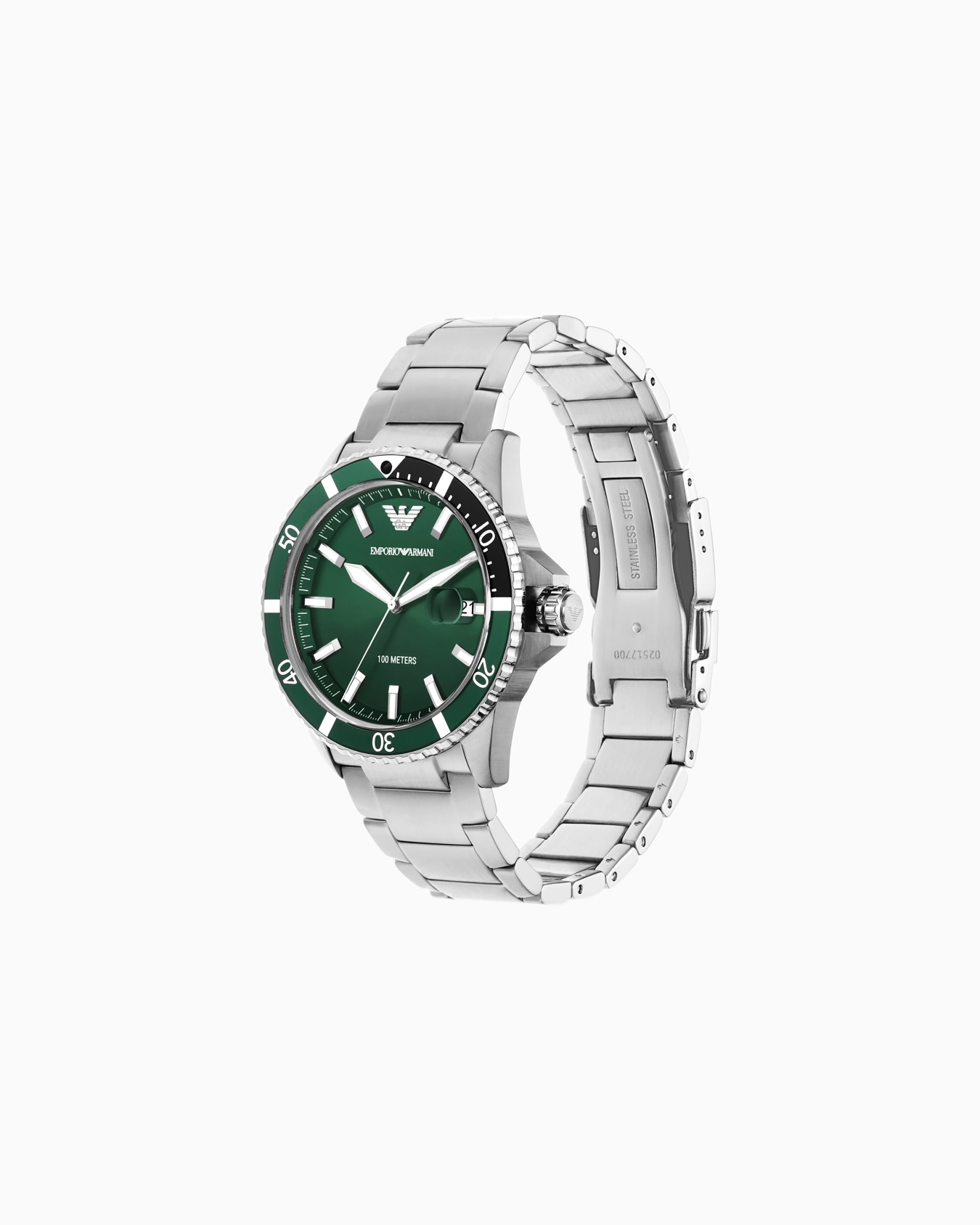 World Explorer Three-Hand Stainless Steel Watch Slide 1