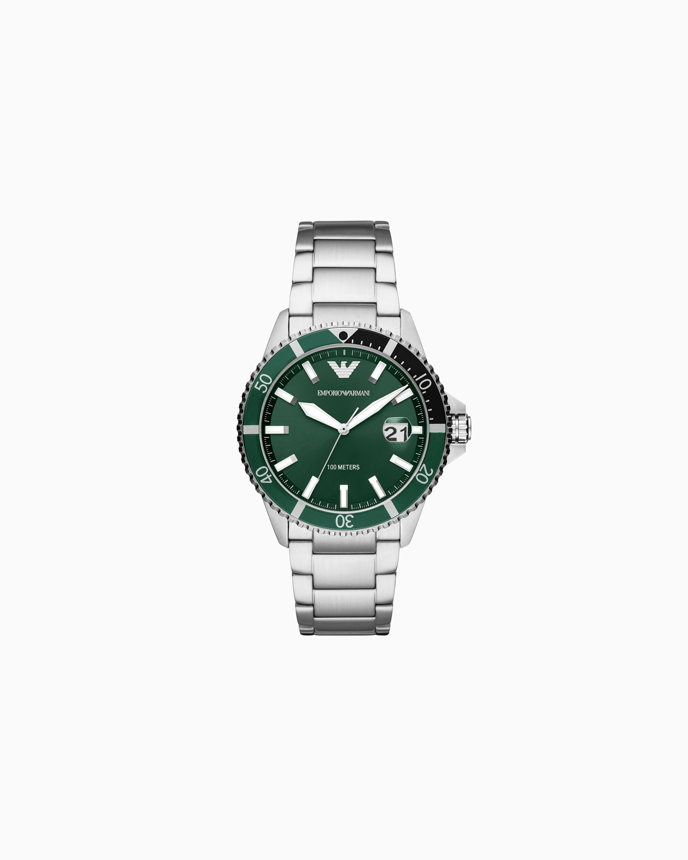 World Explorer Three-Hand Stainless Steel Watch Slide 0