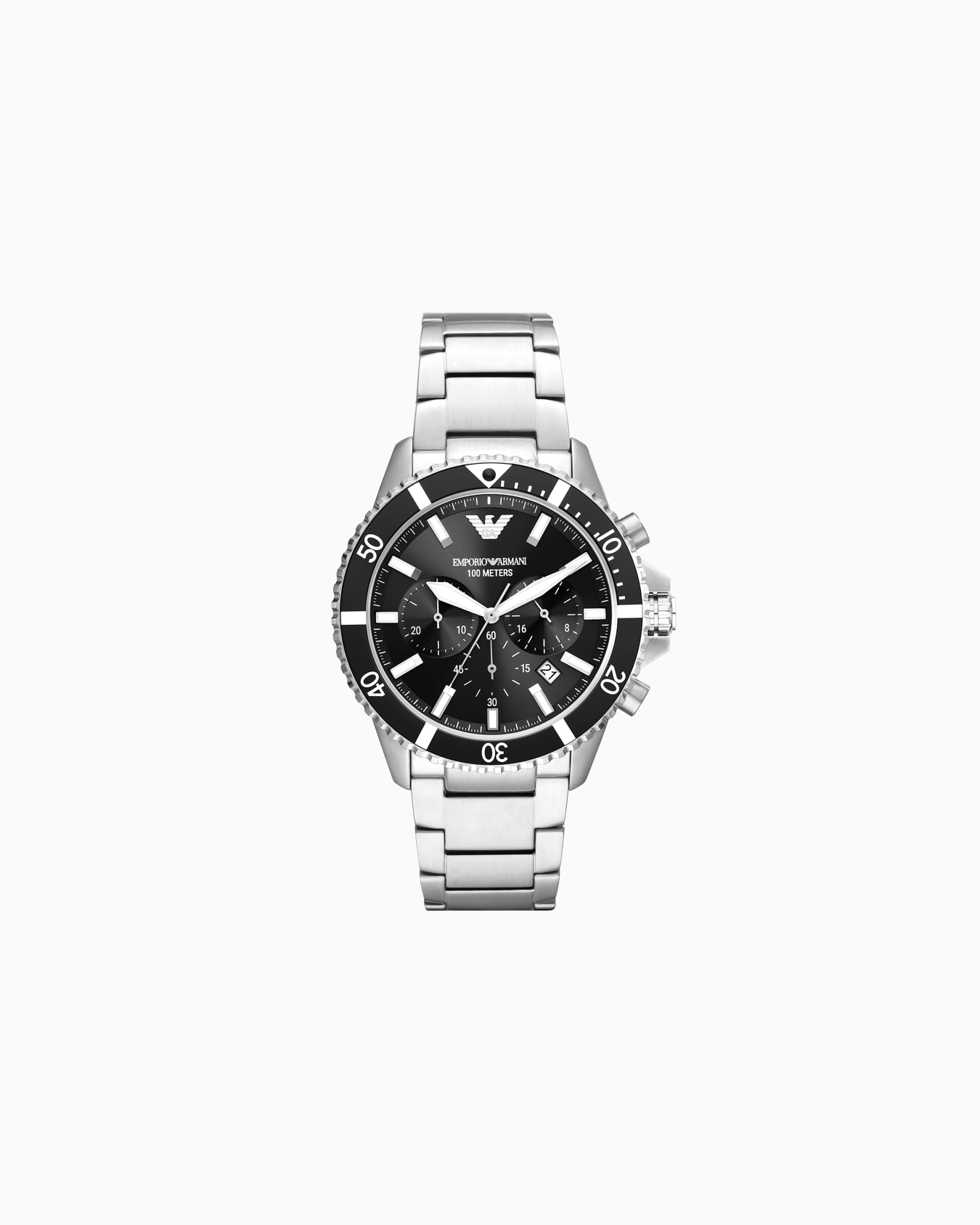Cronografo World Explorer con bracciale in acciaio Slide 0