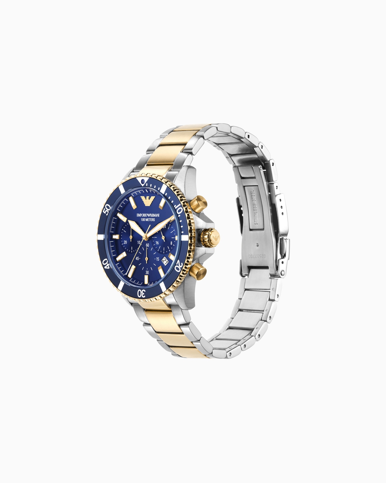 World Explorer Chronograph Two-Tone Stainless Steel Watch Slide 1
